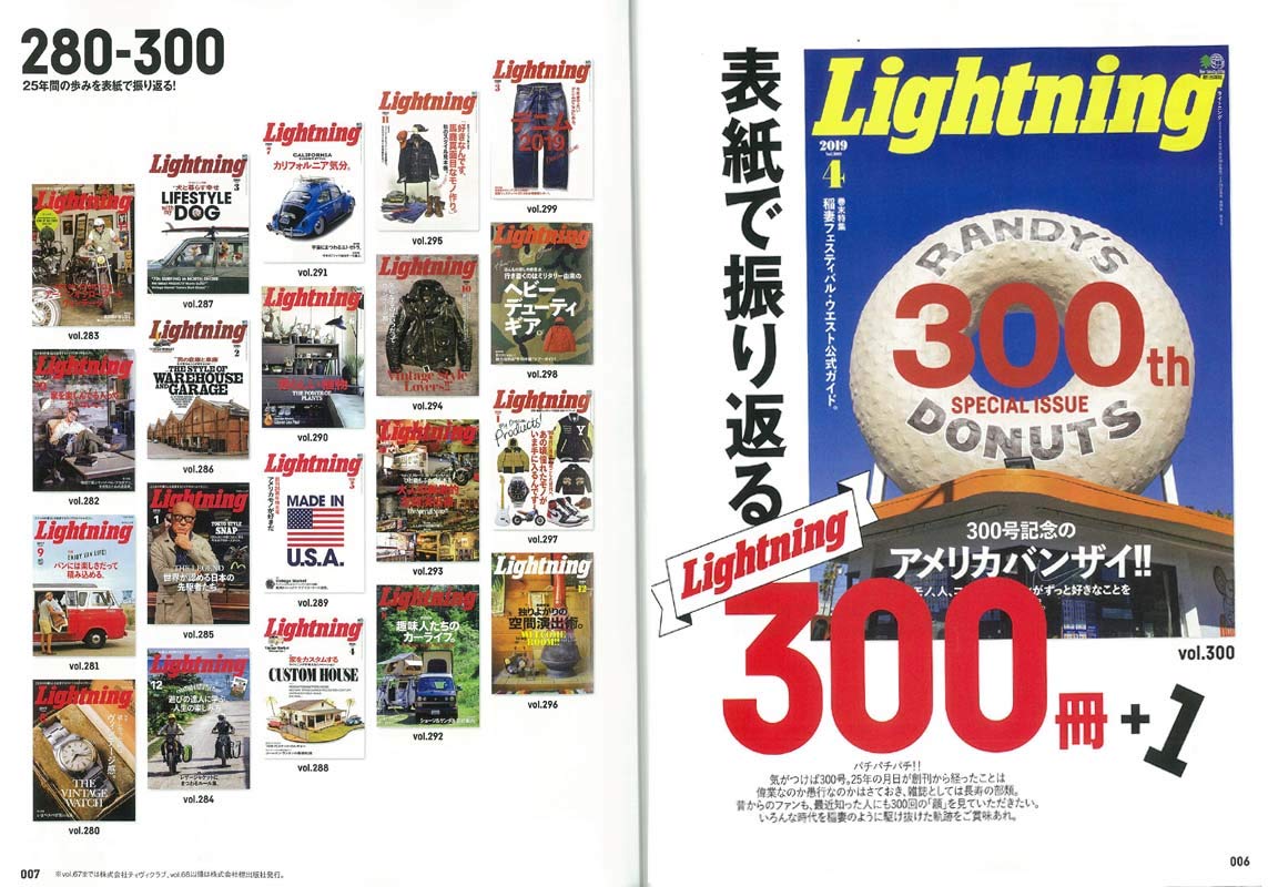 別冊Lightning Vol.203「Lightning 300号 メモリアルBOOK」(2019/3/18発売)|メンズファッション誌「Lightning」公式オンラインストア