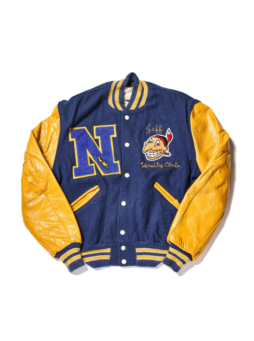1970s DeLONG VARSITY JACKET ”INDIAN”