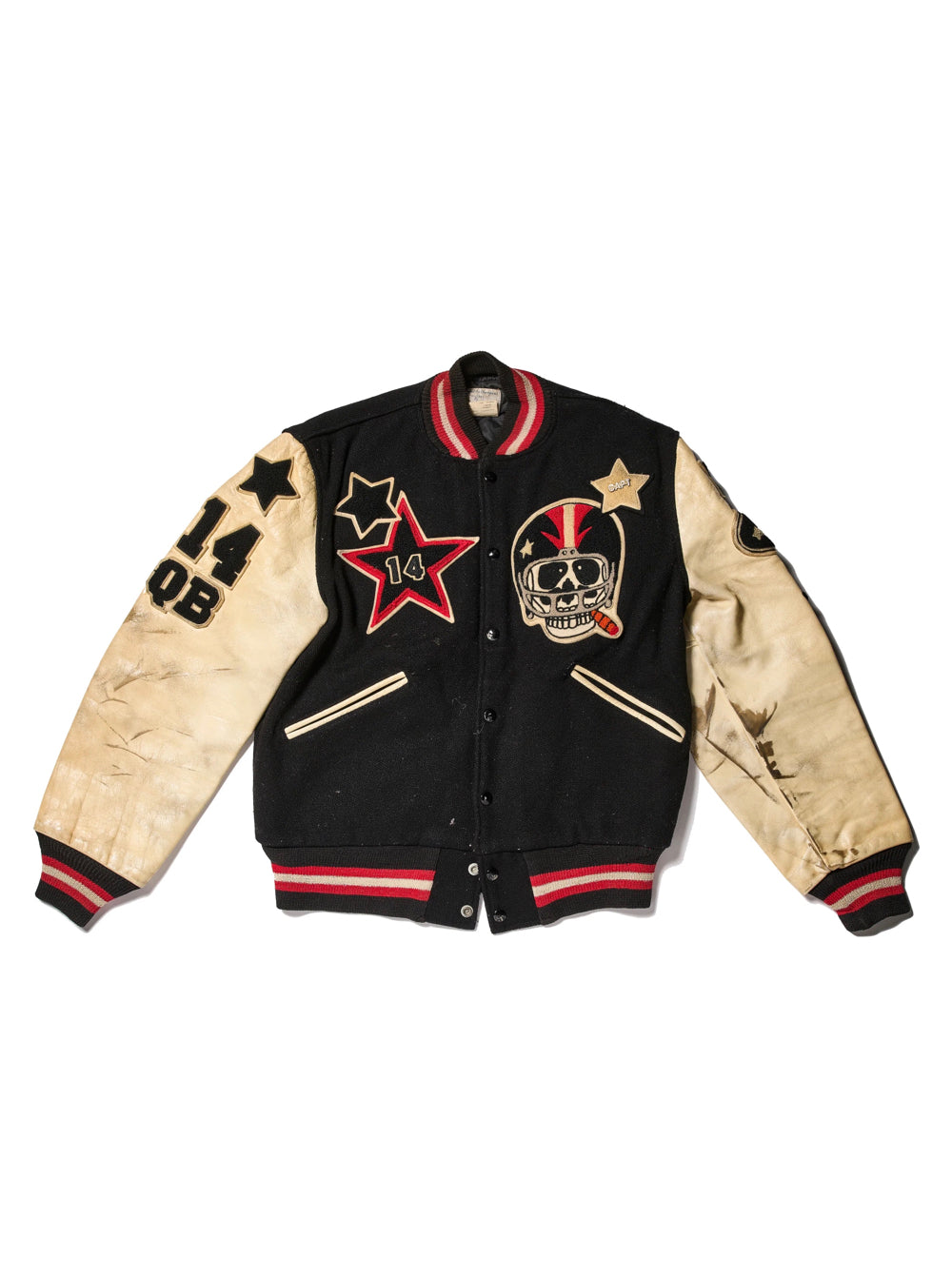1980s BUTWIN VARSITY JACKET ”SKULL”