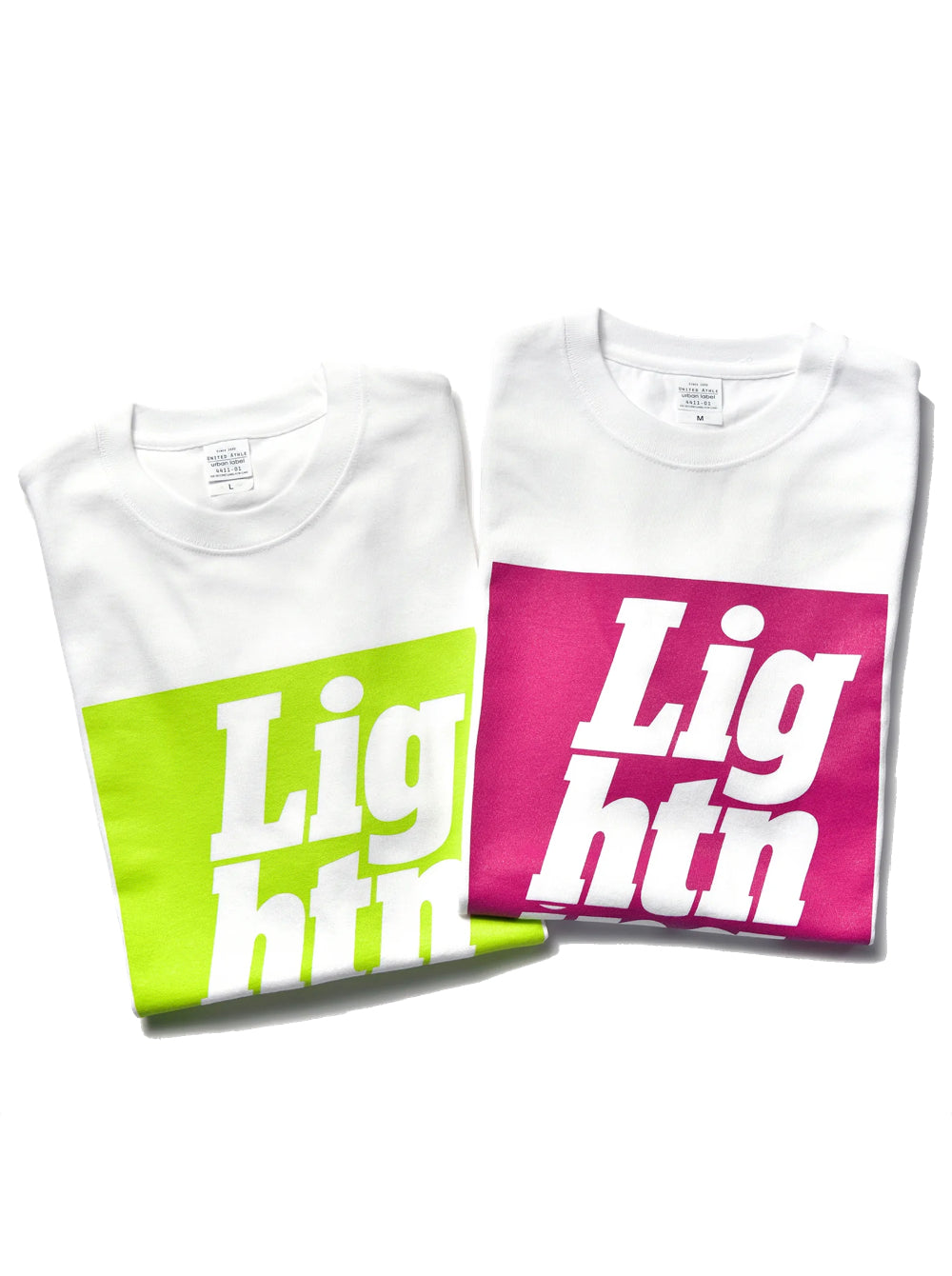 Lightningロゴ 9.1 オンス マグナムウエイト ビッグシルエットTシャツ(ホワイトボディ)