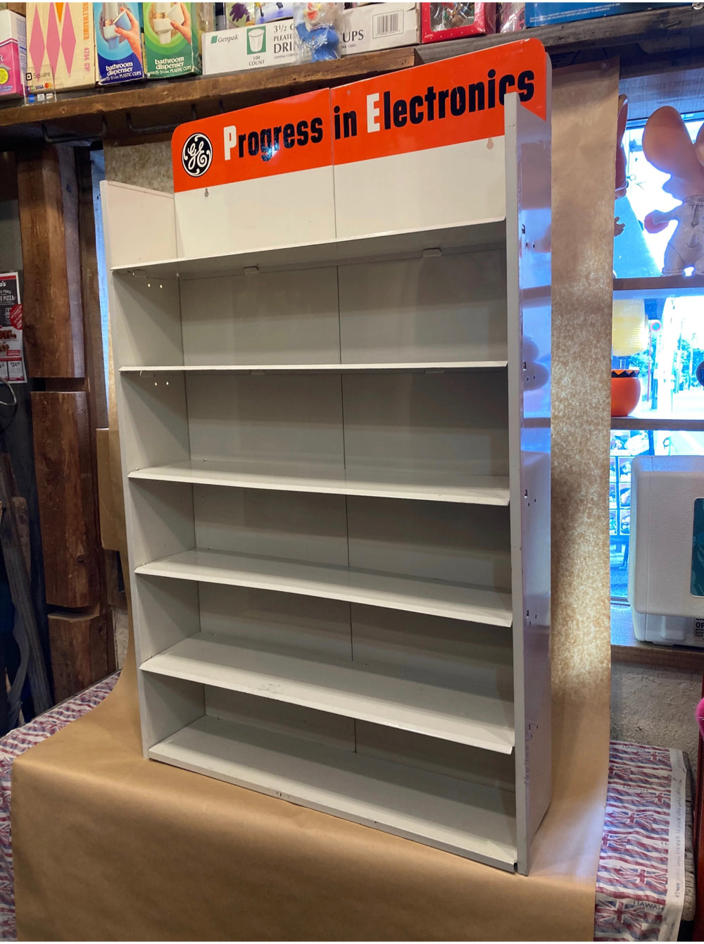 1950s General Electric Metal Display Rack