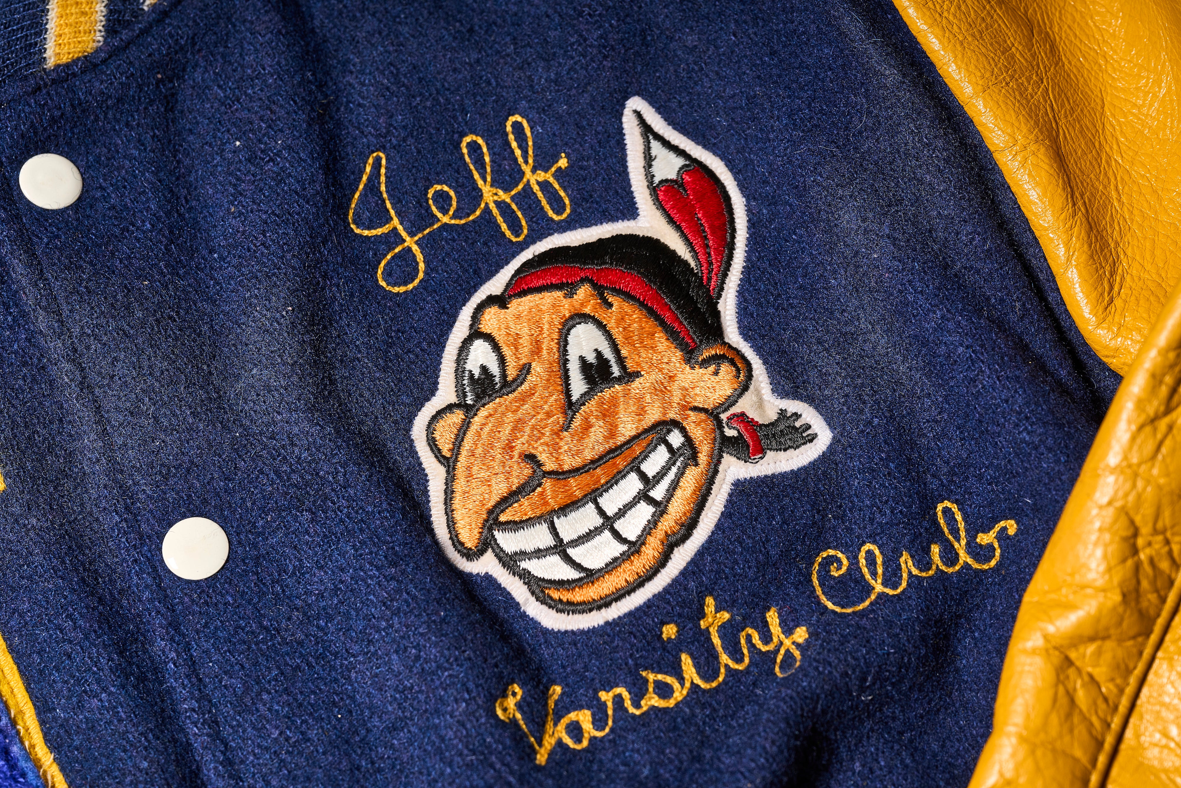 1970s DeLONG VARSITY JACKET ”INDIAN”