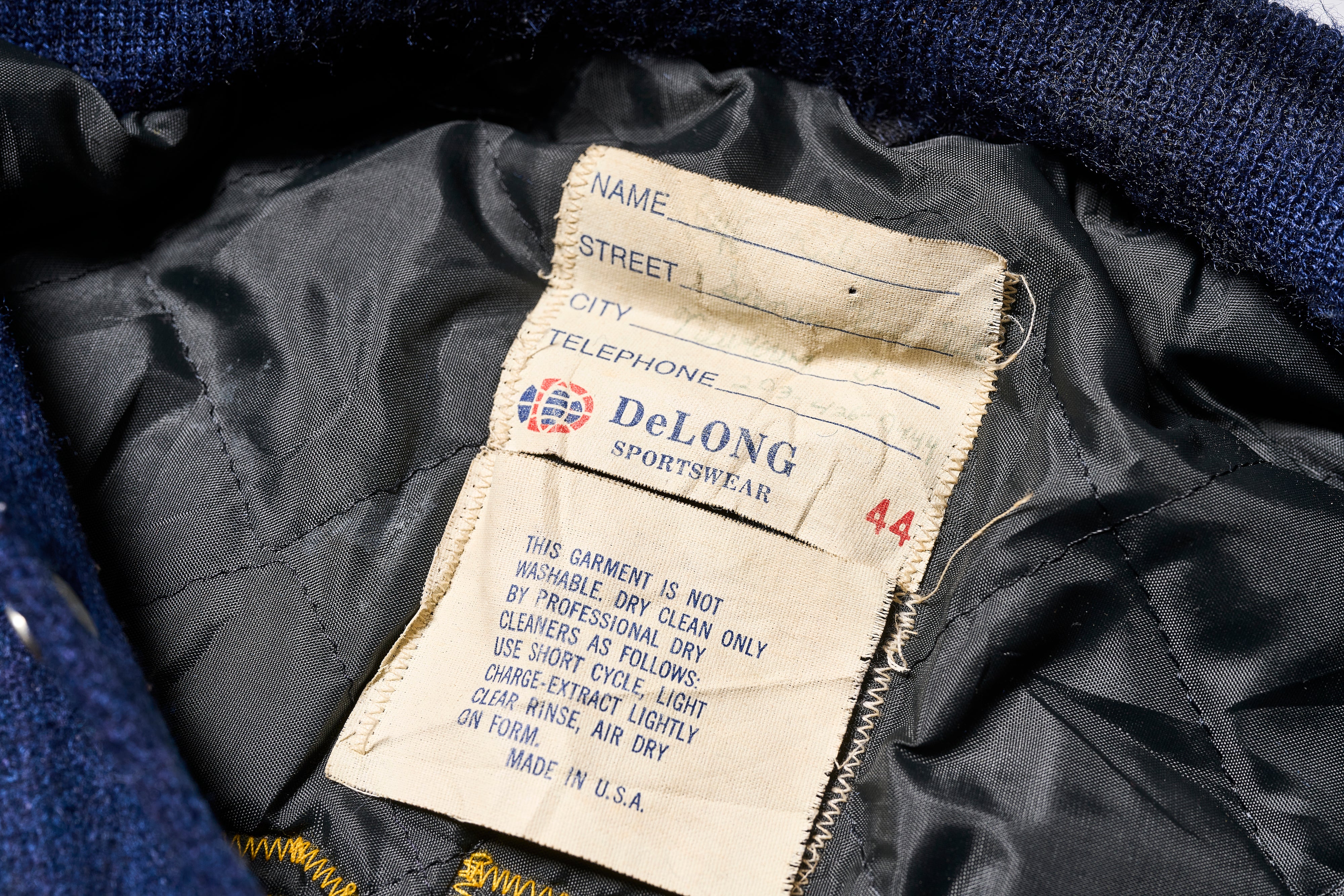 1970s DeLONG VARSITY JACKET ”INDIAN”
