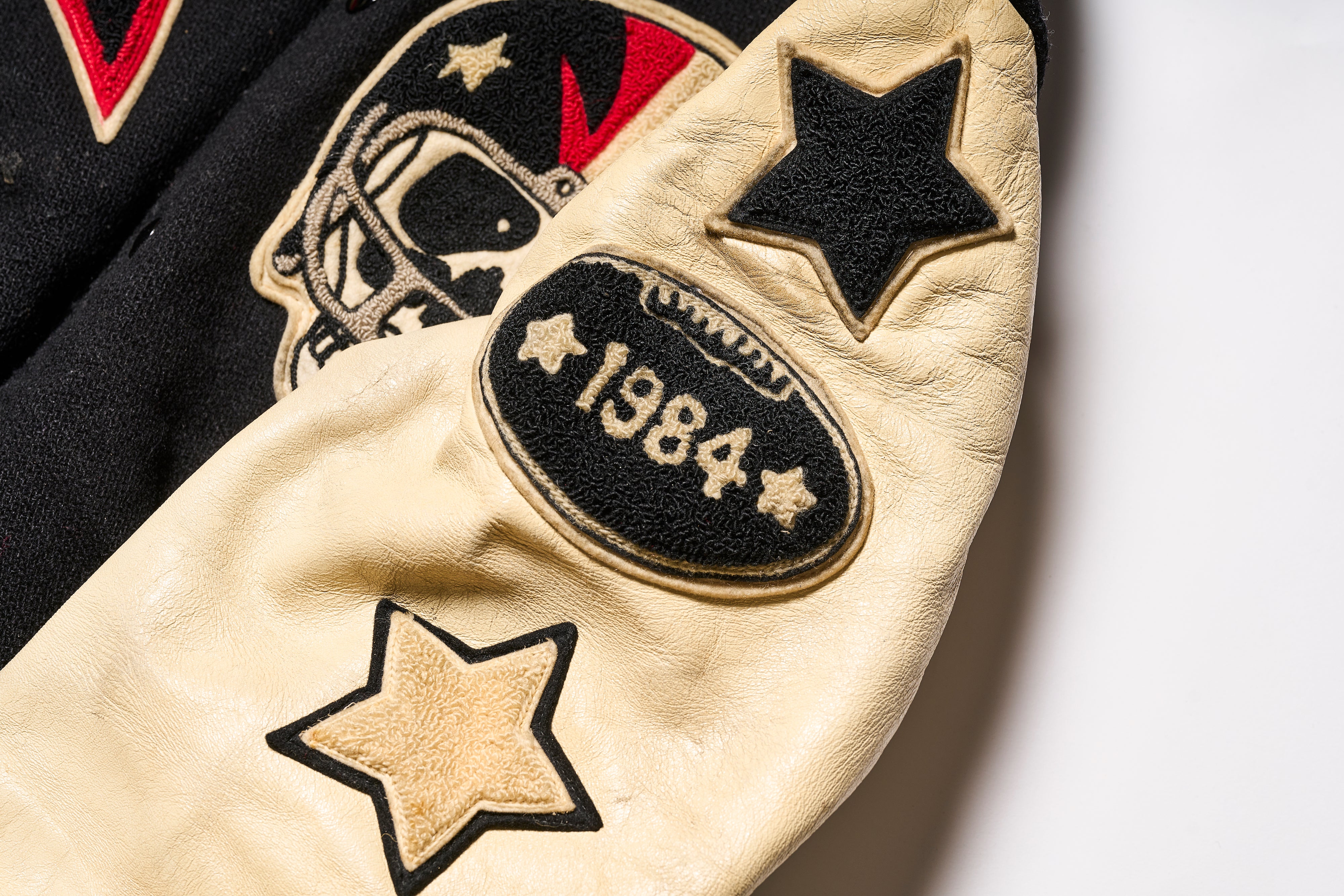 1980s BUTWIN VARSITY JACKET ”SKULL”