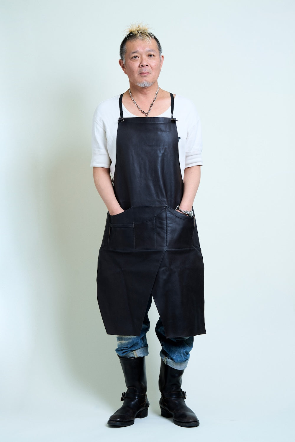 suchmos エプロン 胸当てエプロン ロング丈 セブンユニフォーム 保育士 おしゃれ