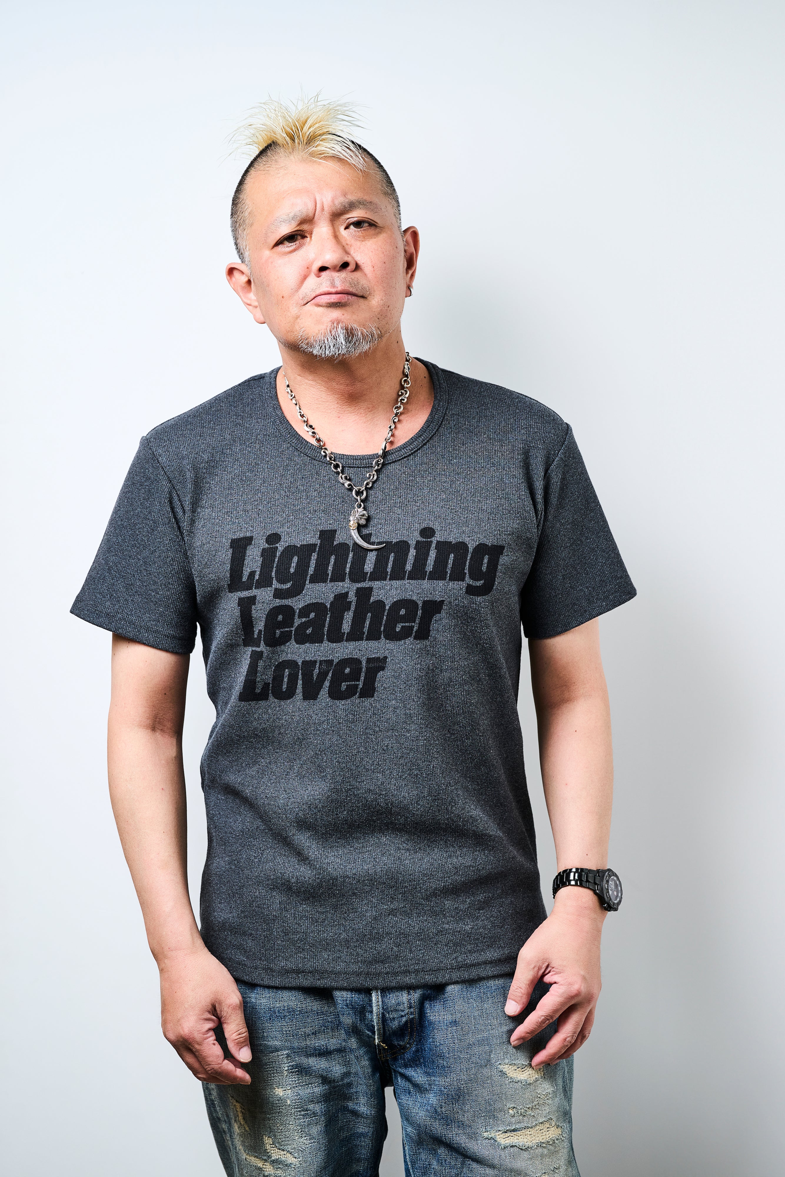 Lightning Leather Lover Tシャツ リブフライス