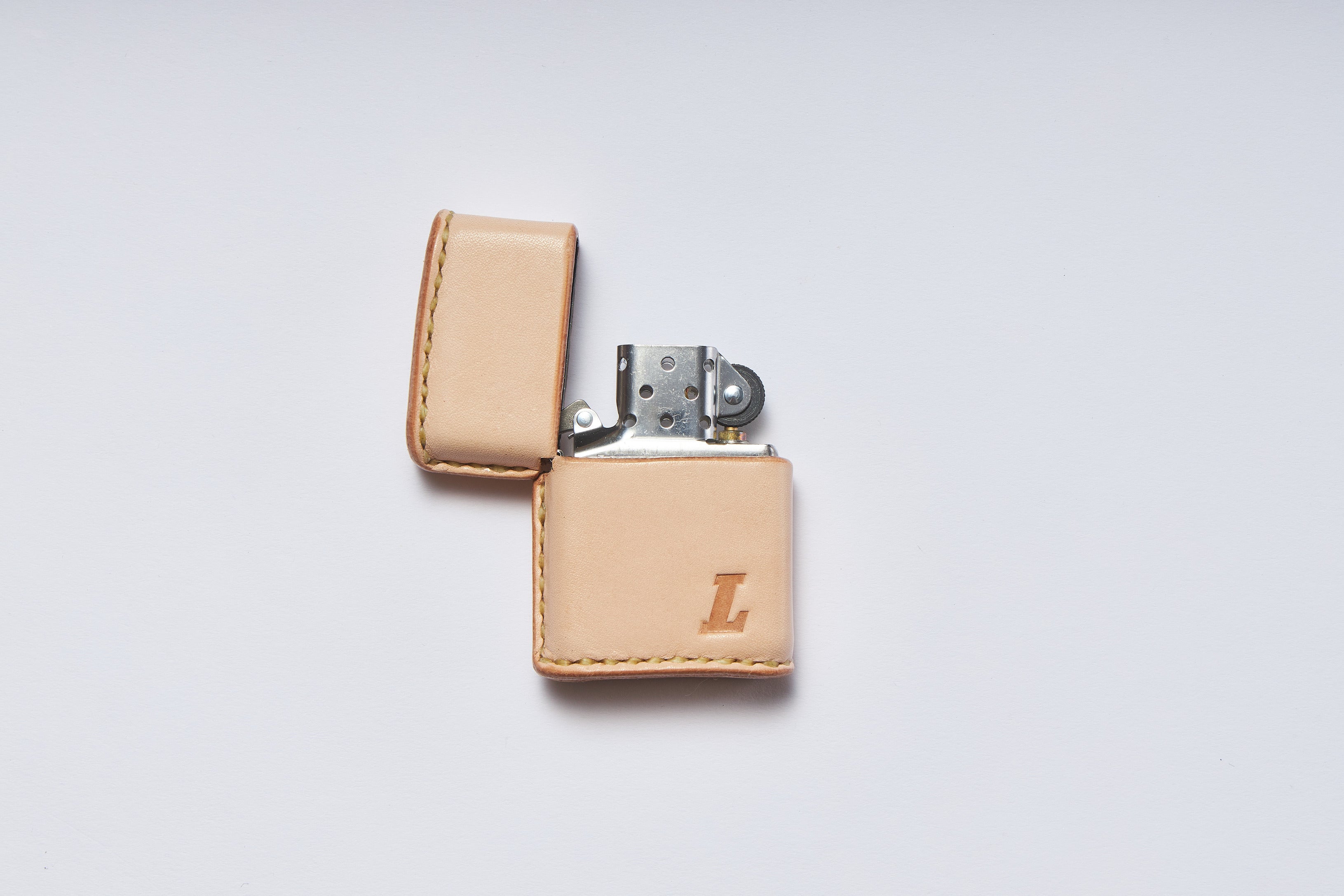 Samurai Craft × Lightning Leather Lover Zippo