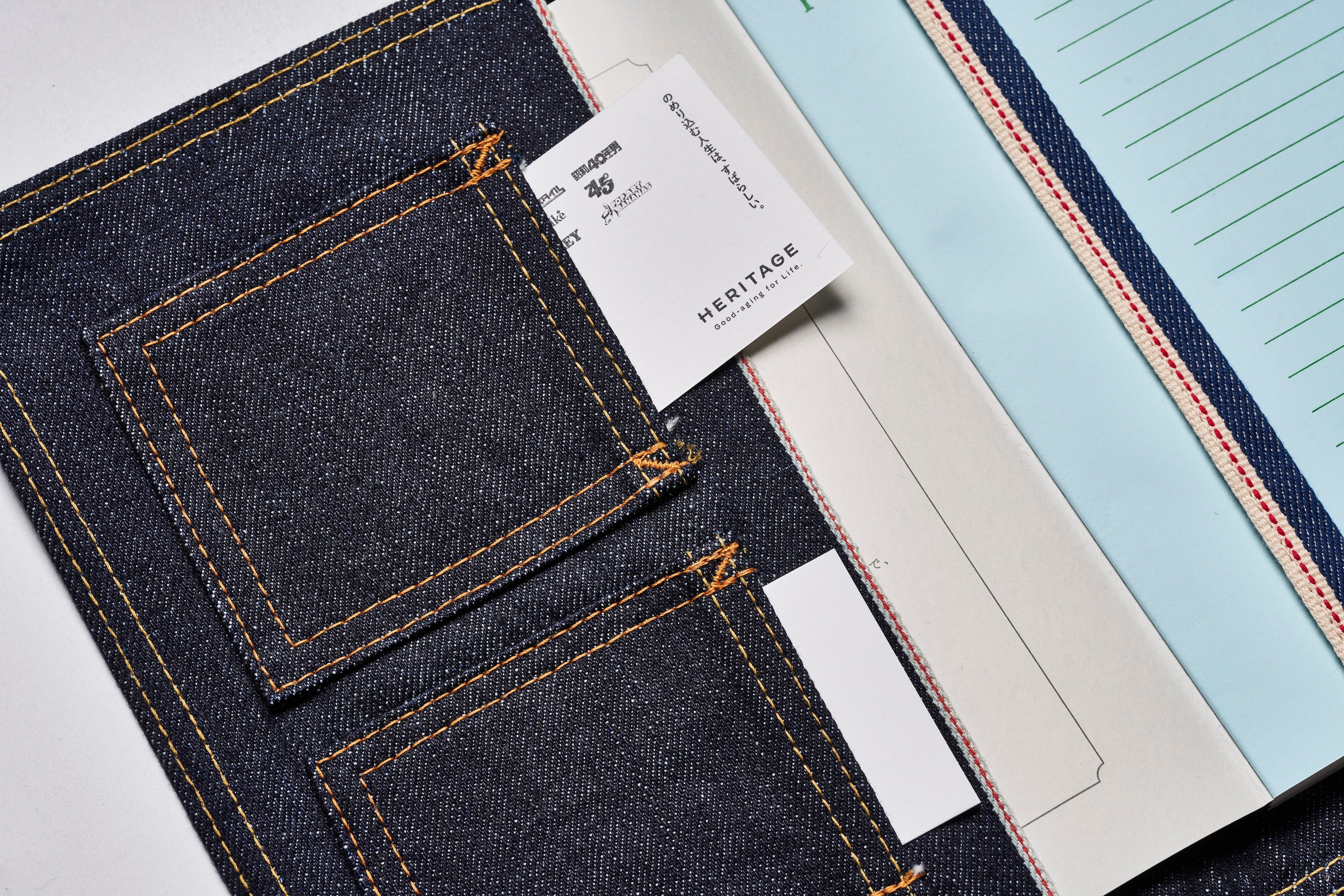 YAMANE INDUSTRIES × LightningセルビッジデニムノートカバーA5（ノート付き）