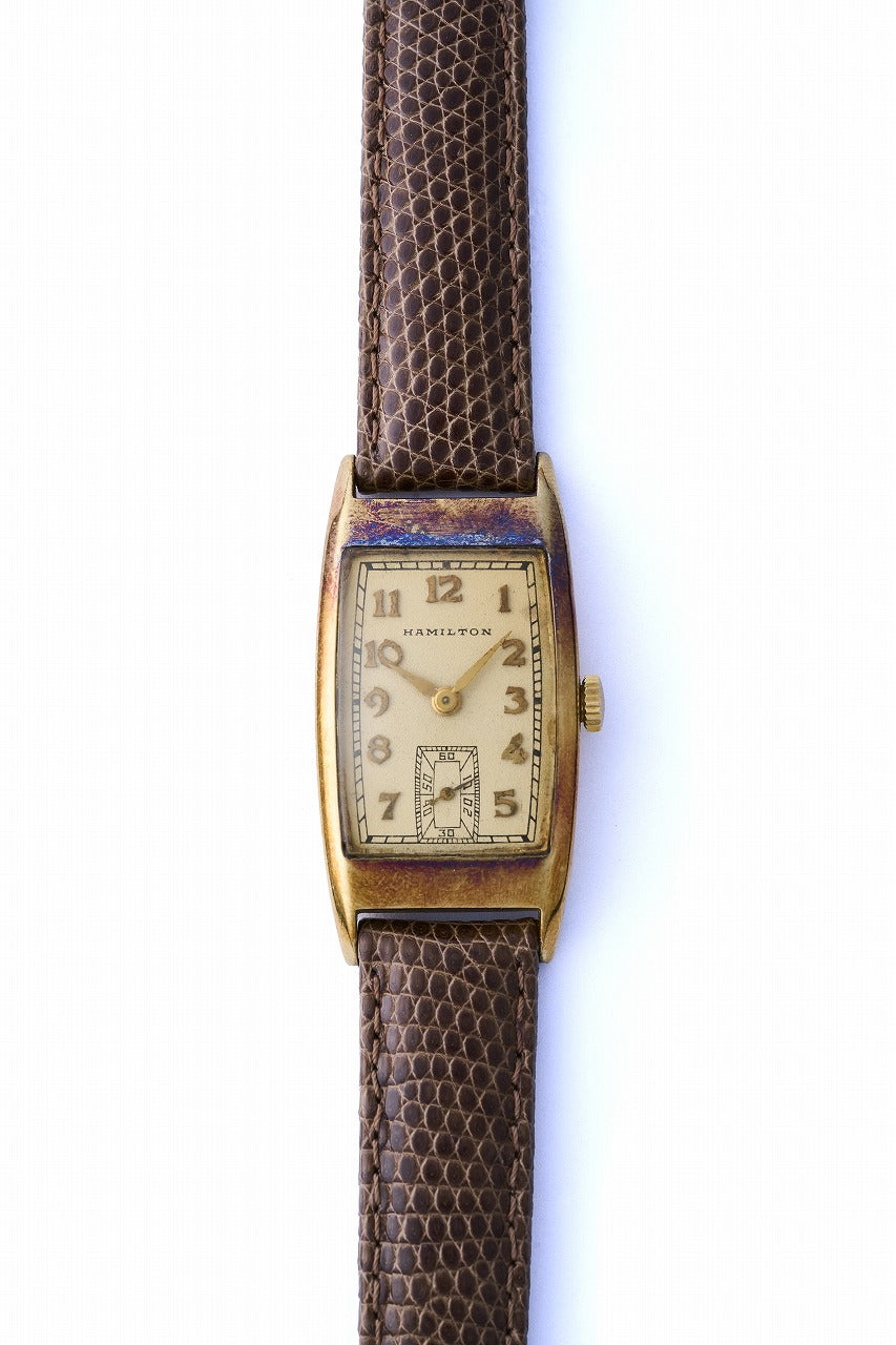 1930s 後期 HAMILTON “SUTTON” 18Kスモセコ手巻きウォッチ