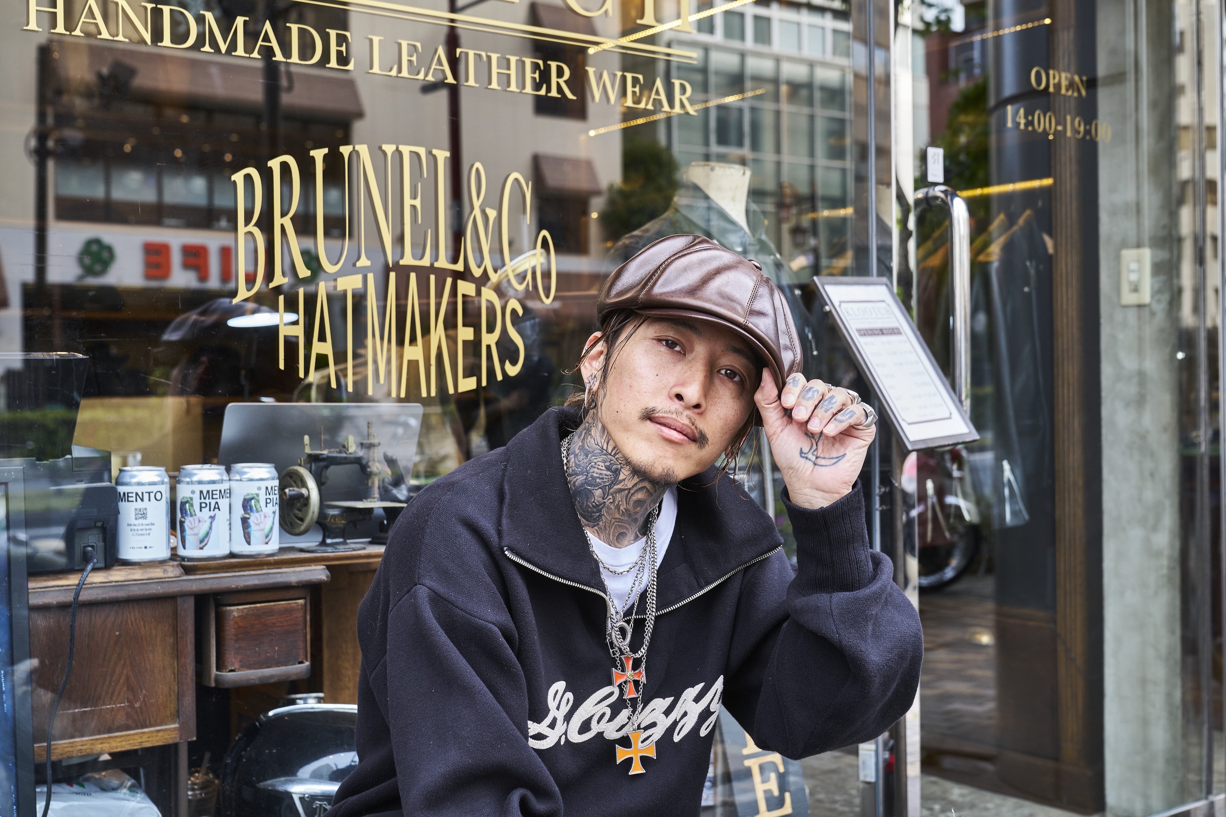 BRUNEL&Co. HATMAKERS × 新喜皮革 × モヒカン小川 ホースハイドキャスケット