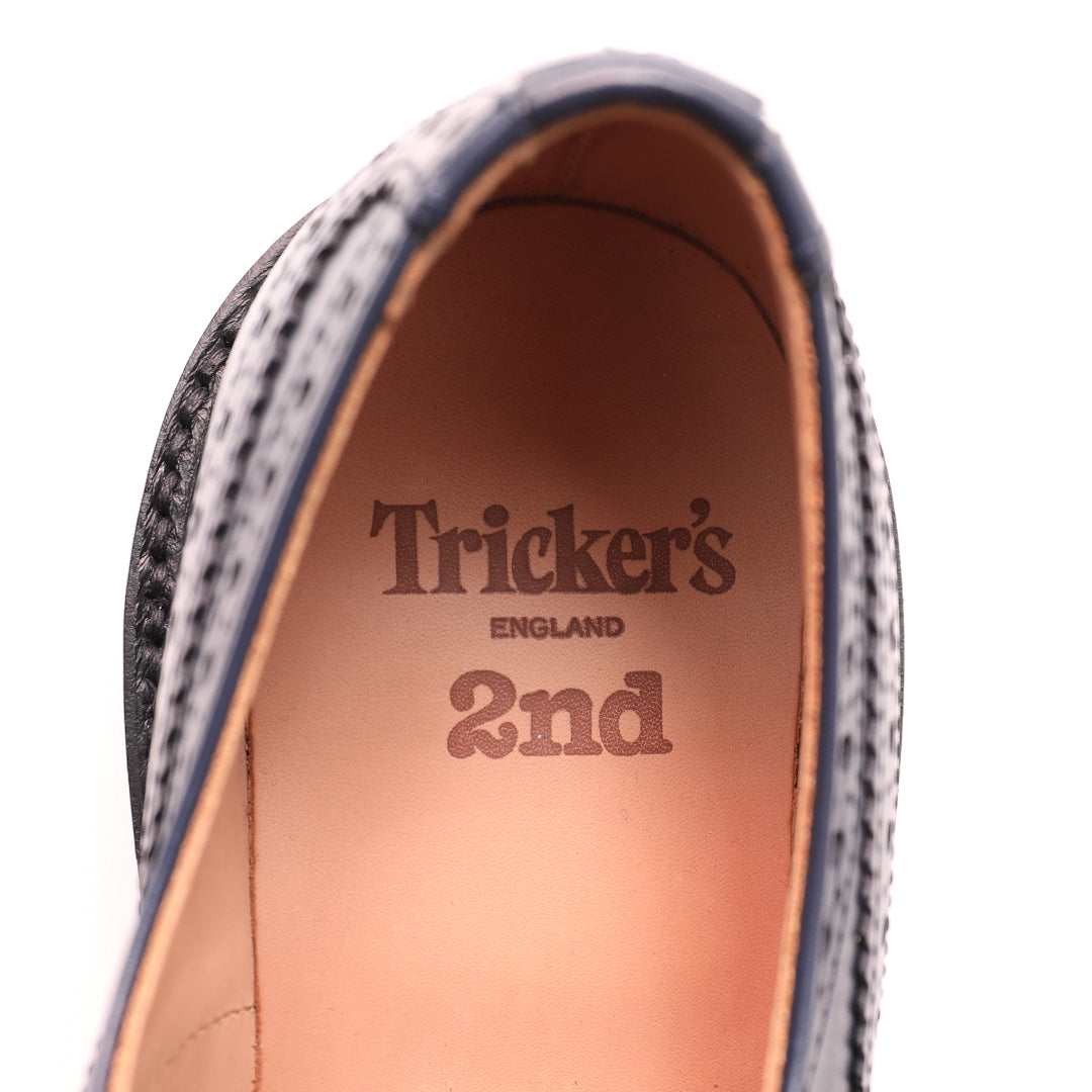 別注【Tricker’s × 2nd】「名品ネイビー」トリッカーズ不朽の名作 BOURTON（バートン） NAVY CALF【2027年1月25日頃出荷】
