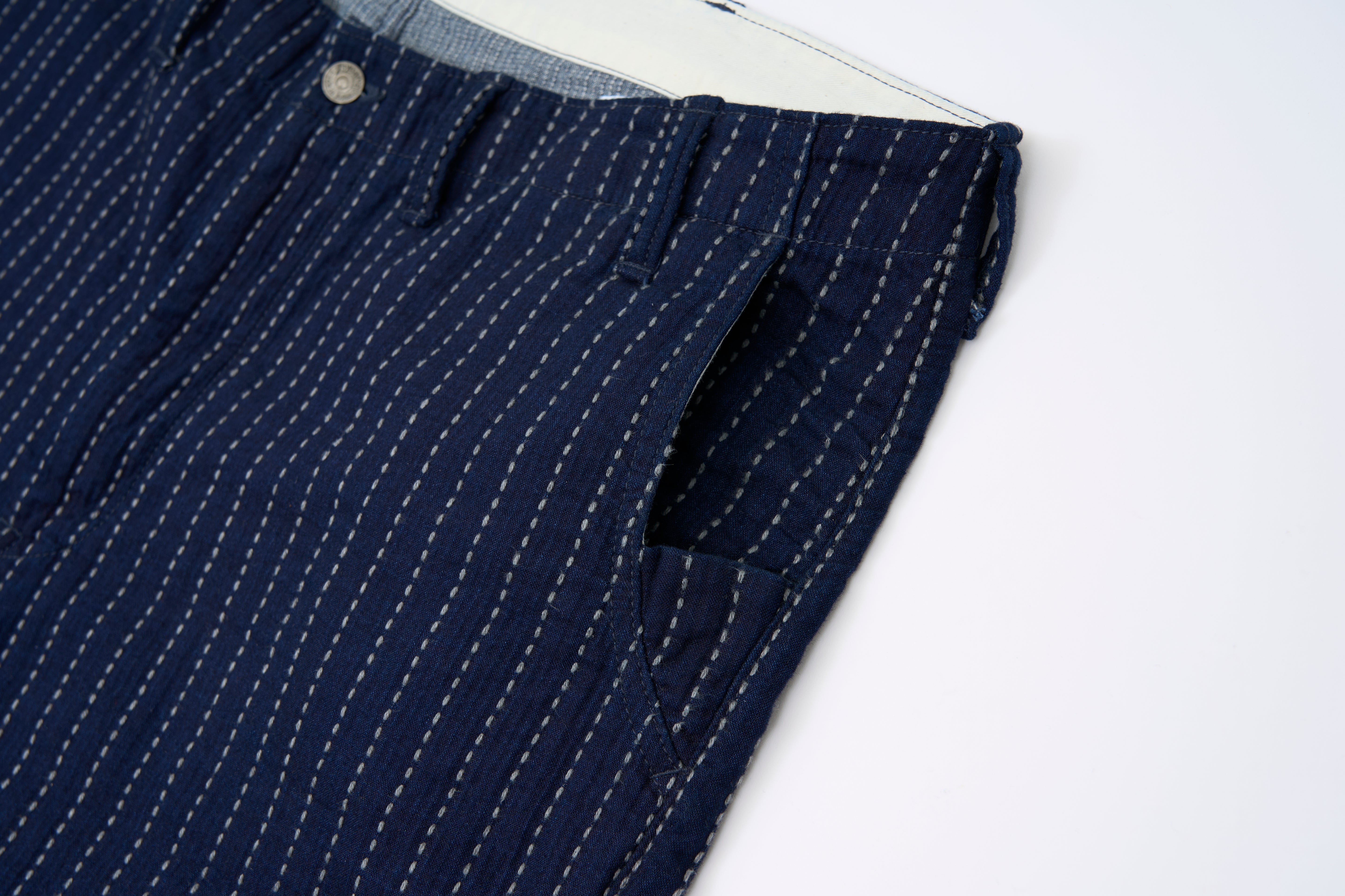【超 BIG SIZE　ポチャ専用】pure blue japan×Lightning ワークトラウザーズ【編集長プライベートコレクション】