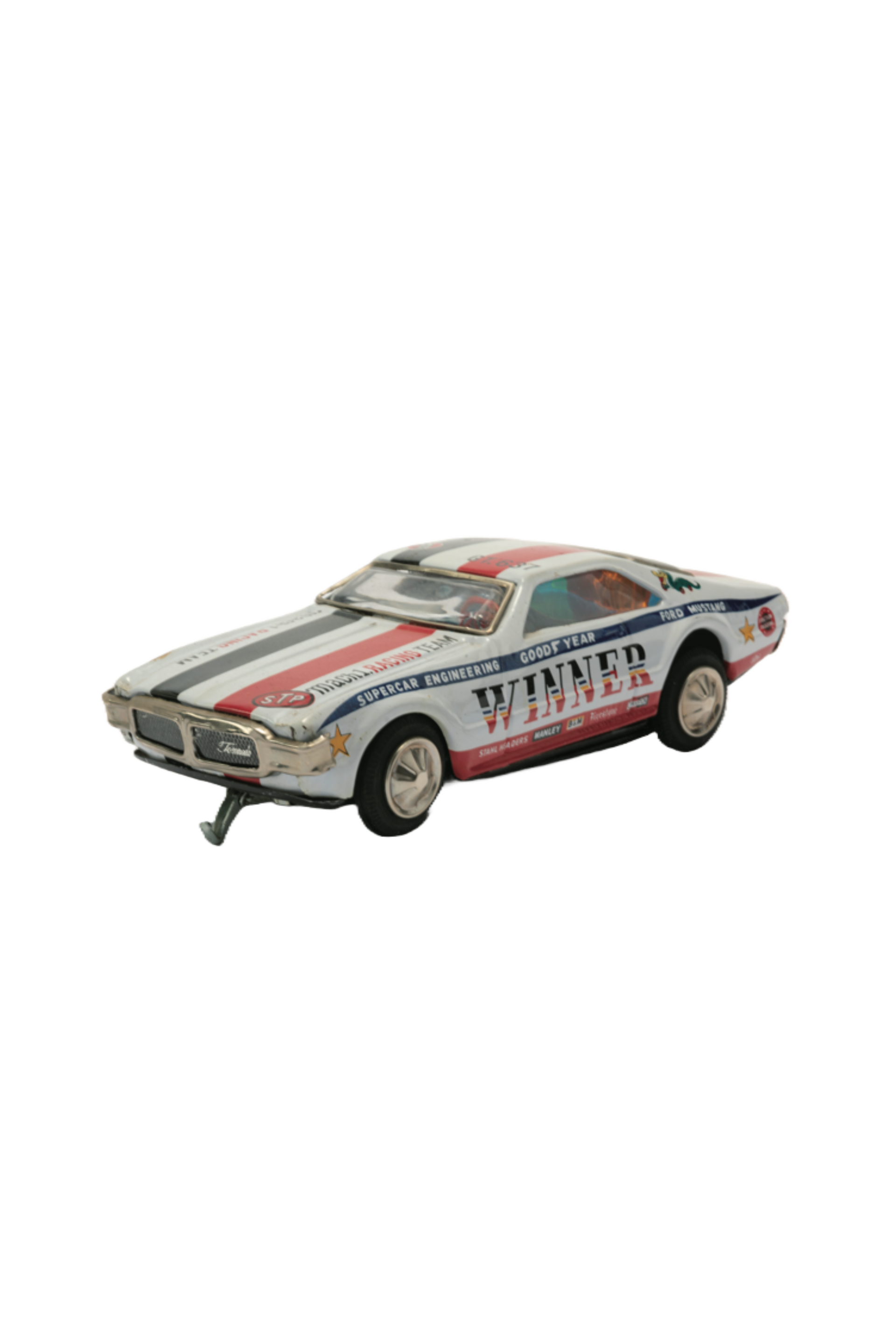 1970's TAIYO VINTAGE TIN RUSHER FORD MUSTANG MACH1