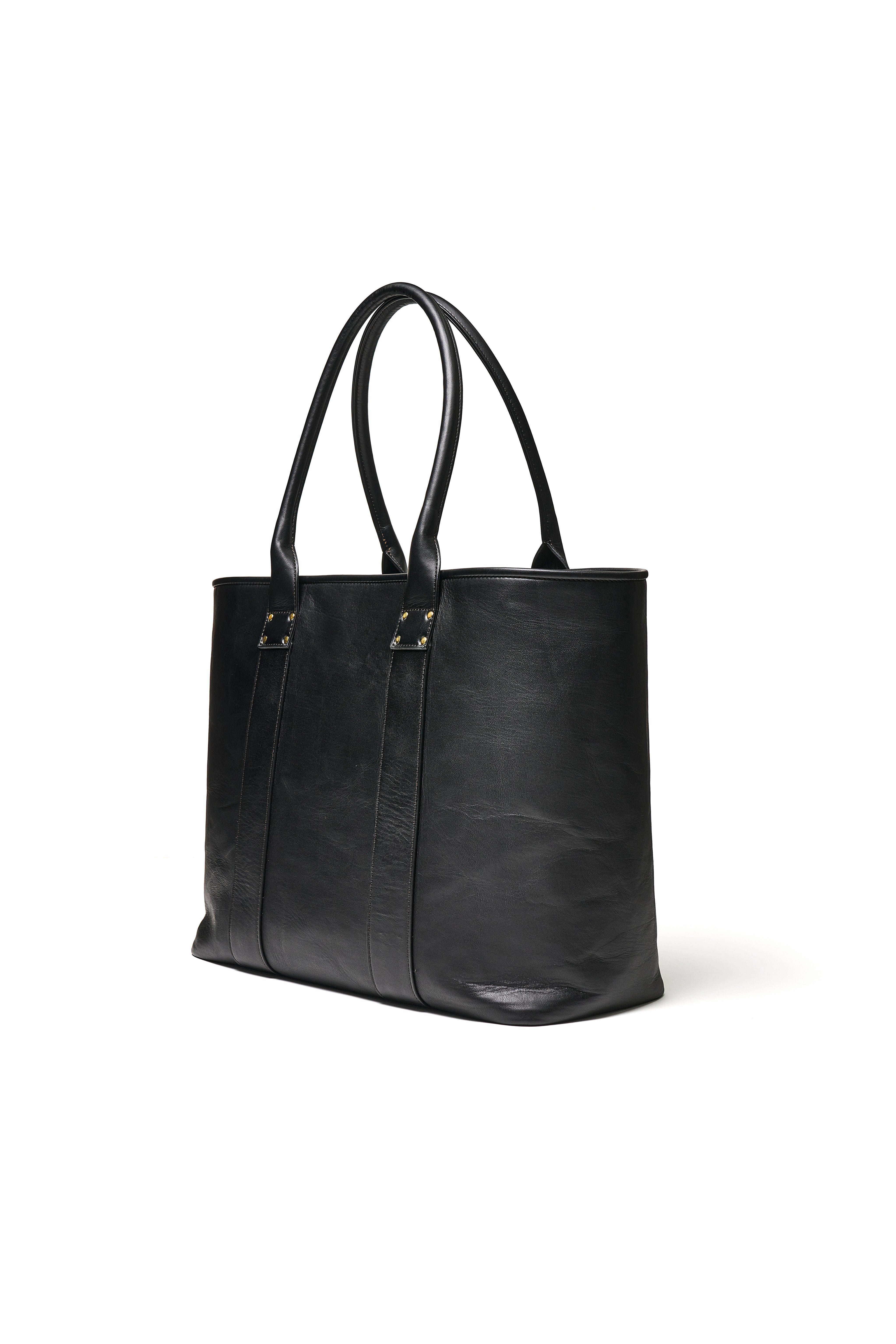池田工芸 × Lightning T-core Leather Lover Tote Bag 茶芯ホースハイドビッグトート