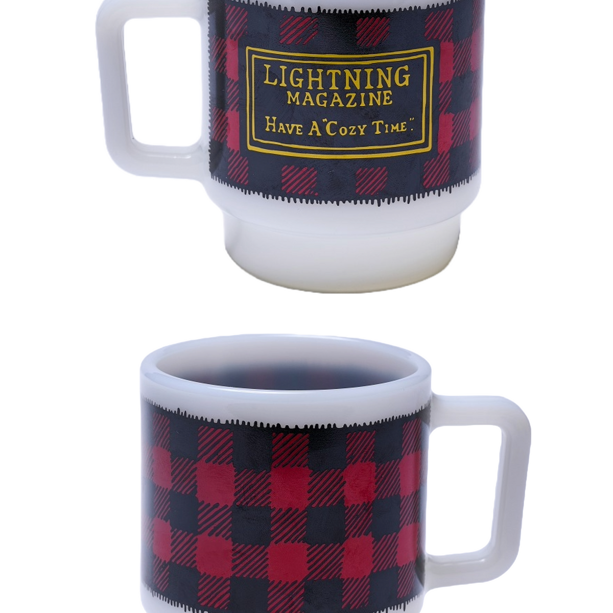 Lightning別注 Olde Milk-Glass “HAVE A COZY TIME”スタッキングマグ