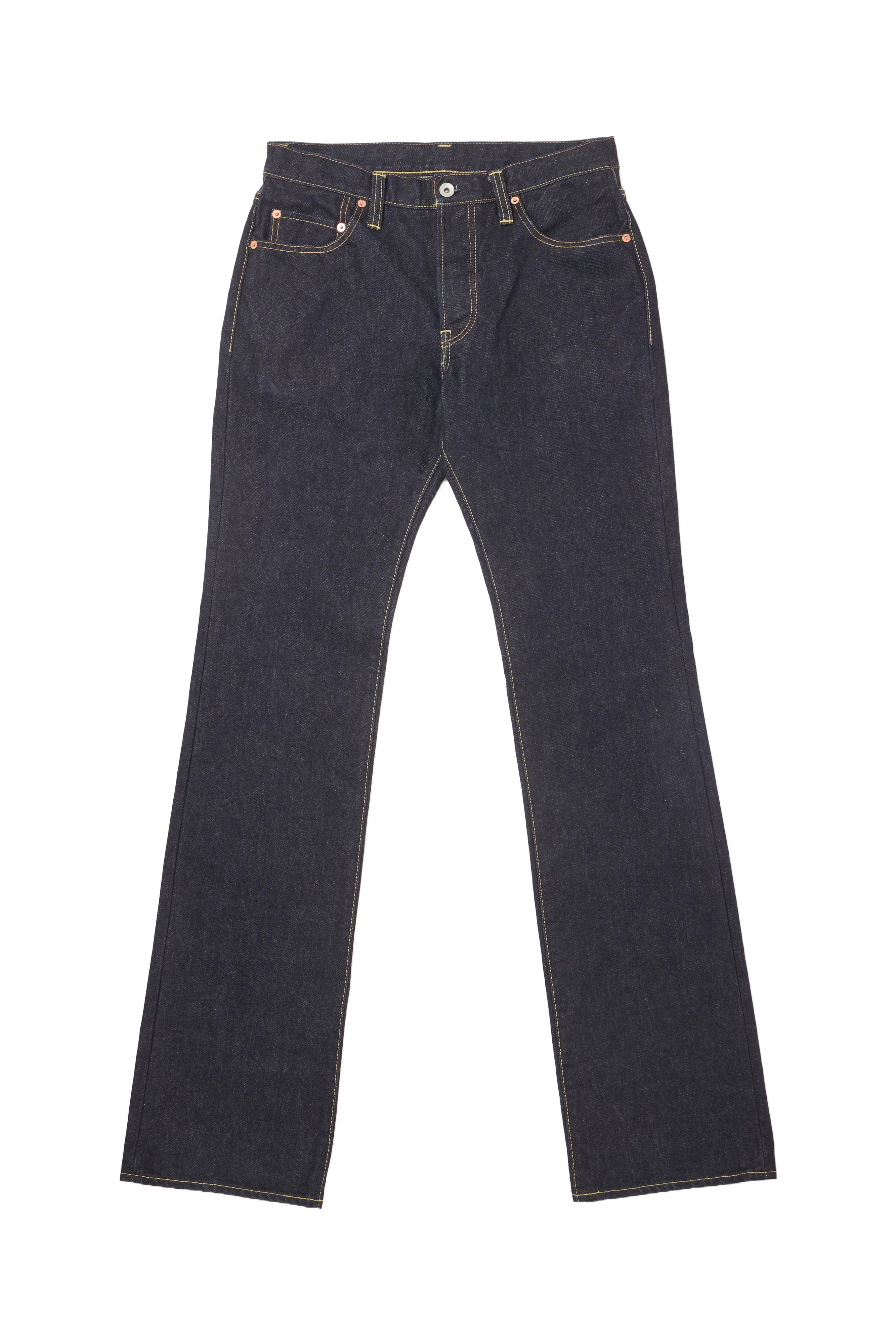 IRON HEART × CLUB HARLEY 14ozセルビッチデニム ブーツカットジーンズ