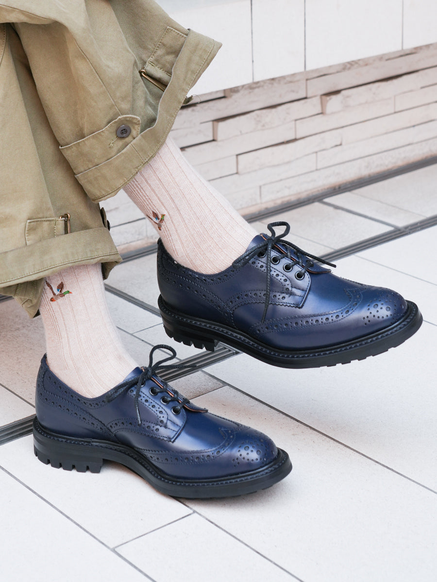 【数回着用極美品】Tricker's Bourton バートン 別注【Tricker's × 2nd】「名品ネイビー」トリッカーズ不朽の名作