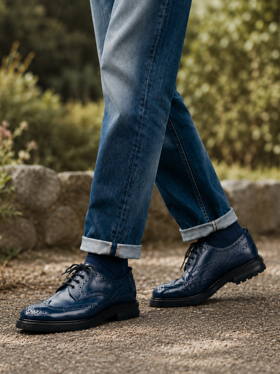 別注【Tricker’s × 2nd】「名品ネイビー」トリッカーズ不朽の名作 BOURTON（バートン） NAVY CALF【2027年1月25日頃出荷】