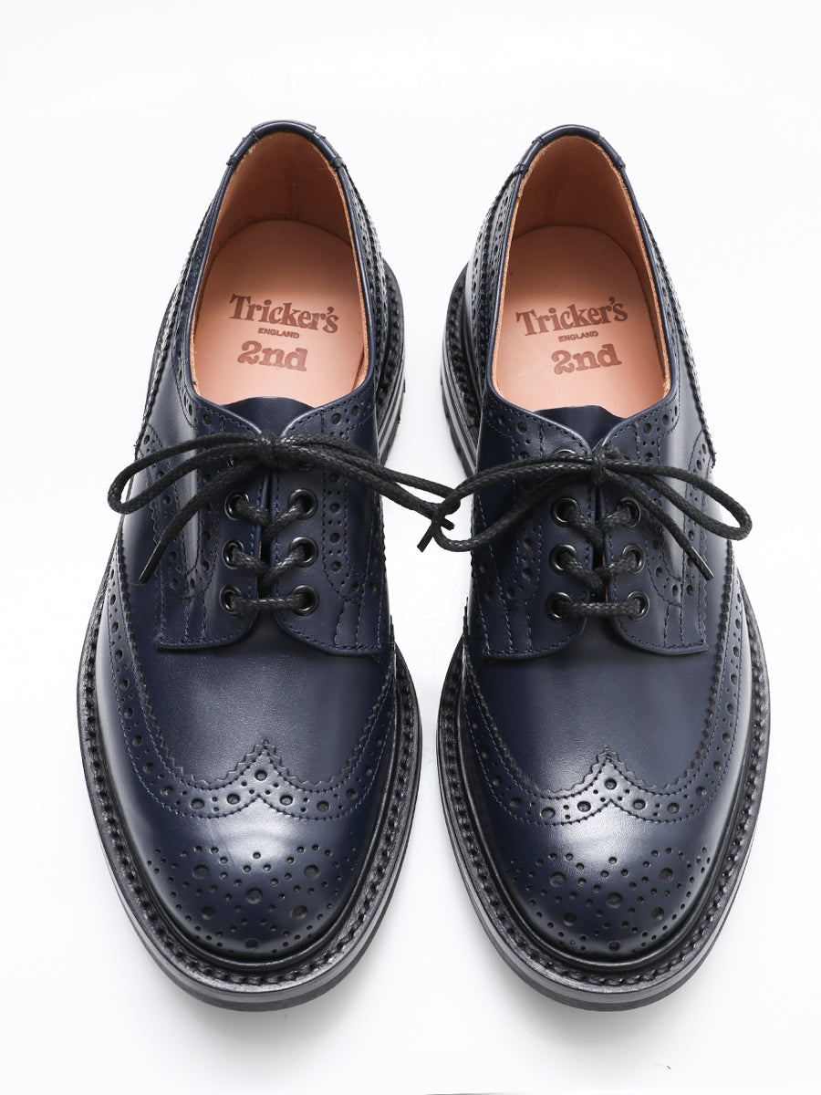 別注【Tricker’s × 2nd】「名品ネイビー」トリッカーズ不朽の名作 BOURTON（バートン） NAVY CALF【12月24日頃出荷】
