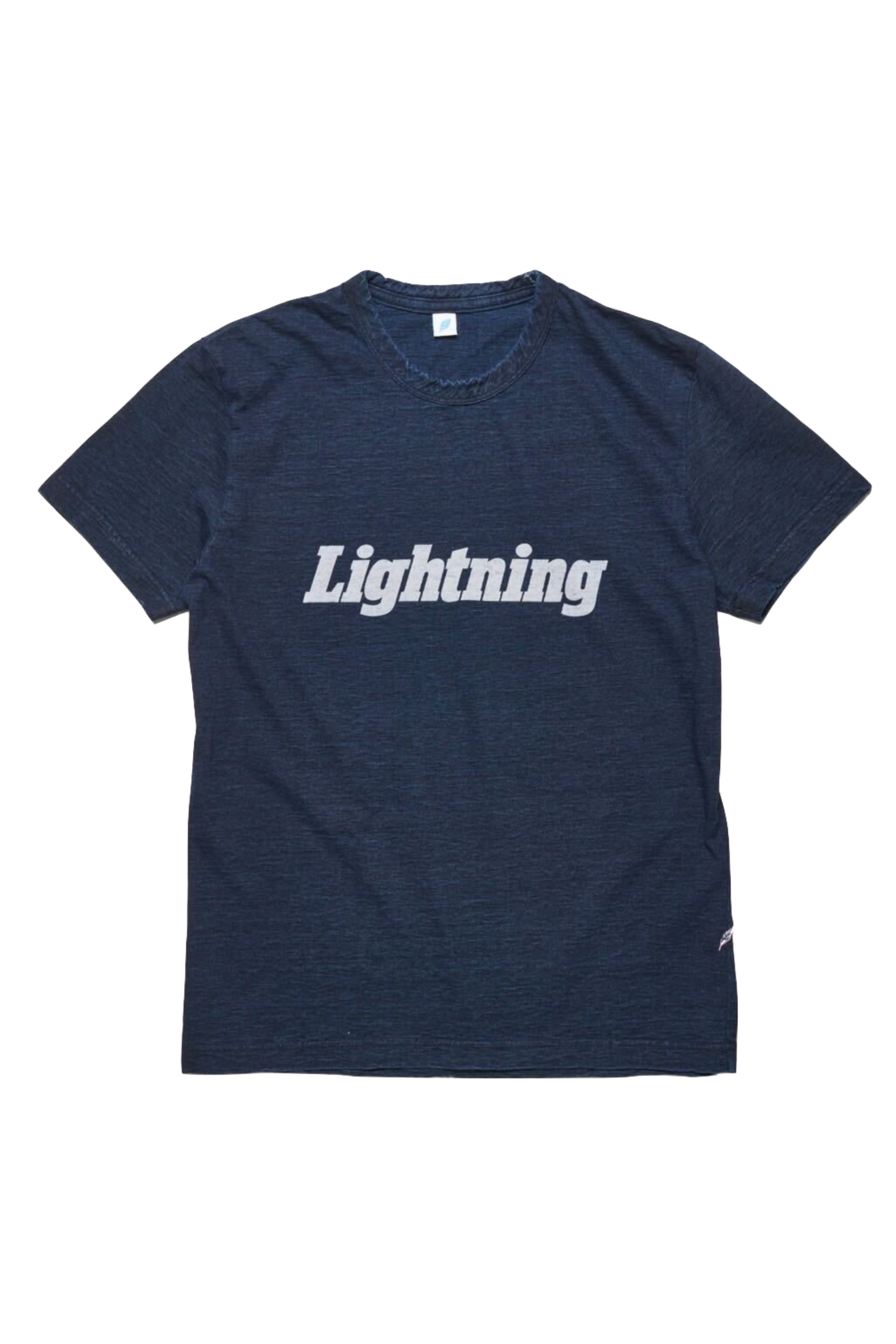 pure blue japan × Lightning 先染めインディゴTシャツ