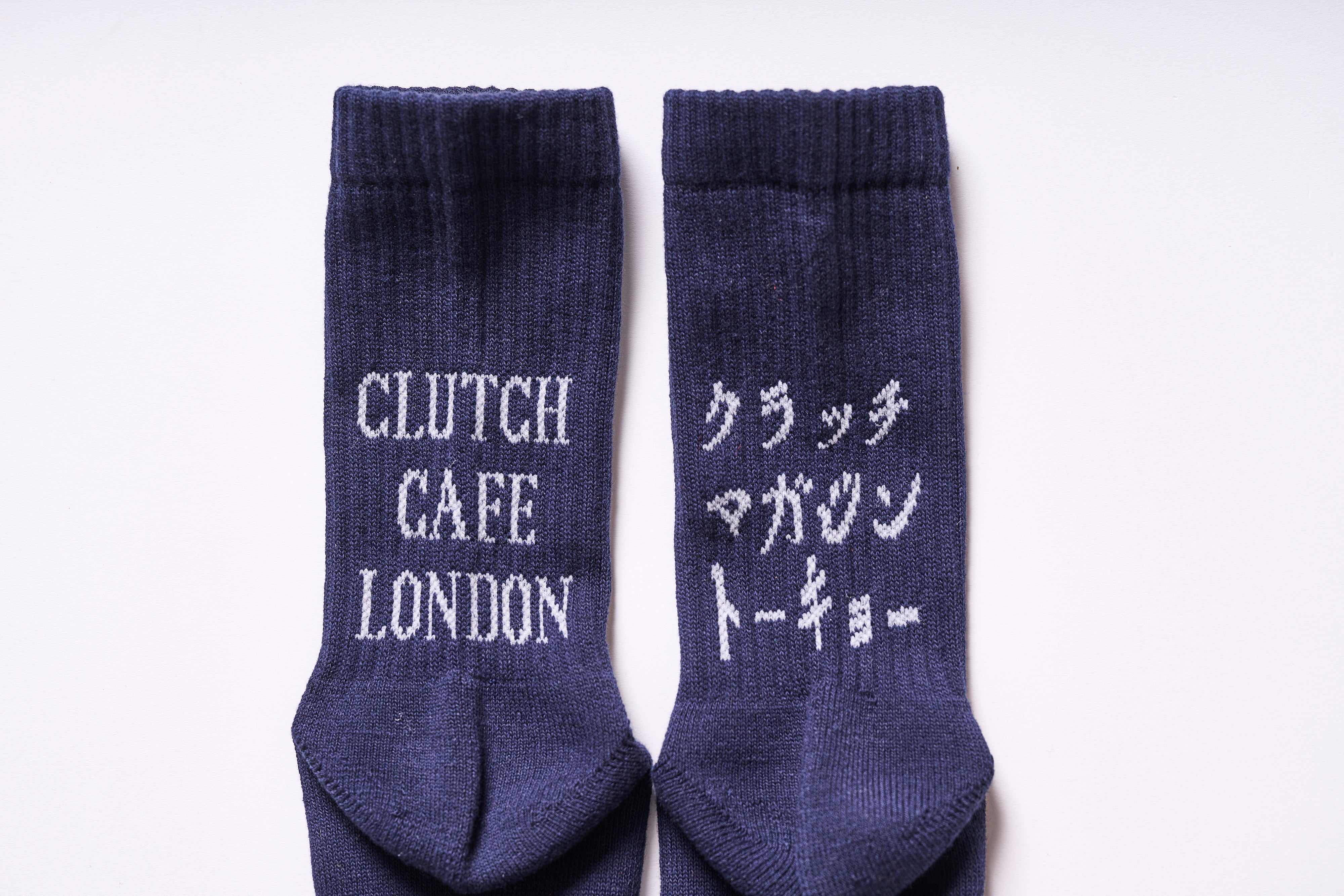 CLUTCH Magazine x CLUTCH CAFE x ROSTER SOX オリジナルロゴソックス ＜ネイビー＞