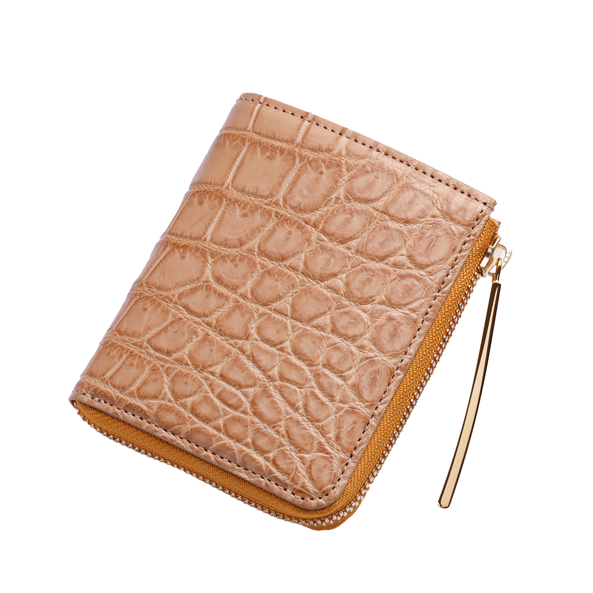 池田工芸「ヌメ革」クロコダイル L字ミニファスナーウォレット 池田工芸「ヌメ革」クロコダイル L字ミニファスナーウォレット