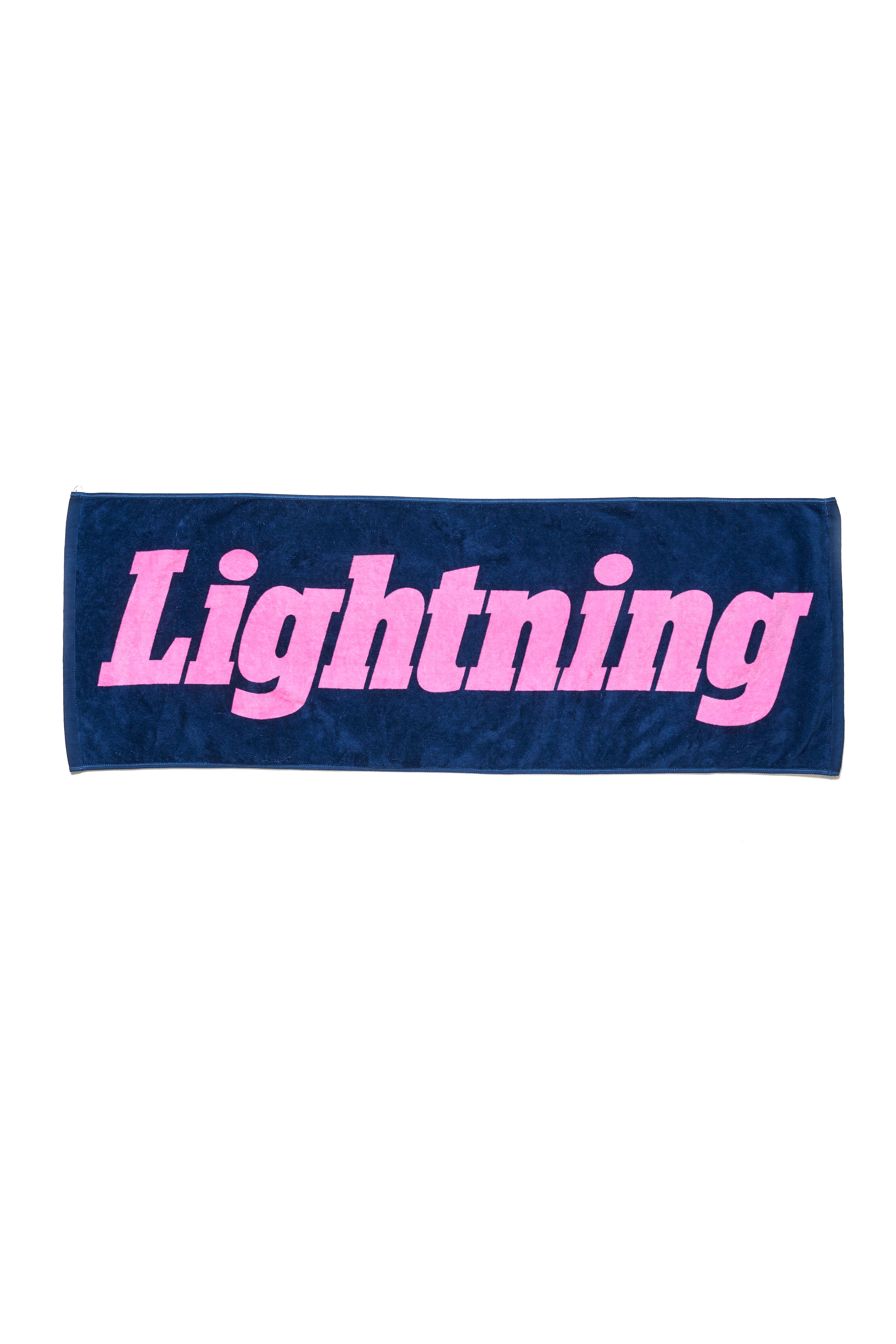 Lightning 今治スポーツタオル　ダークネイビー×ピンク