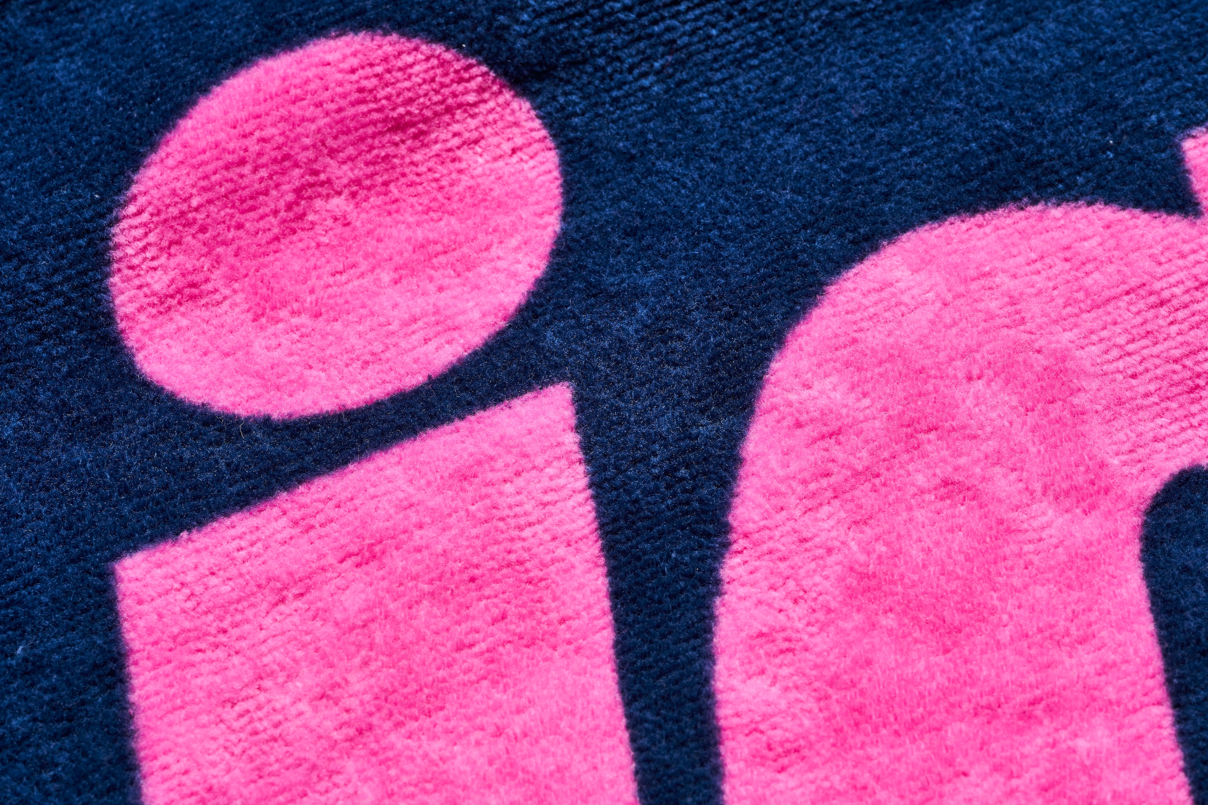 Lightning 今治スポーツタオル　ダークネイビー×ピンク