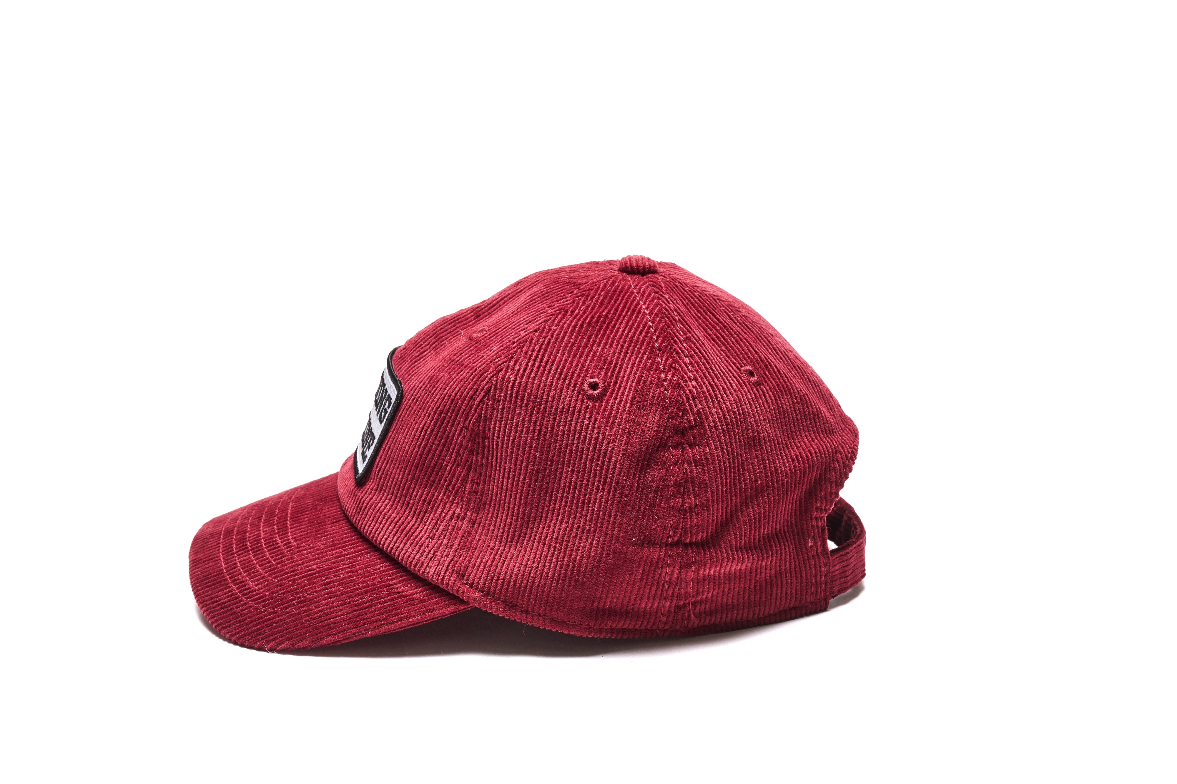 Lightning コーデュロイ ロゴワッペンキャップ　バーガンディ