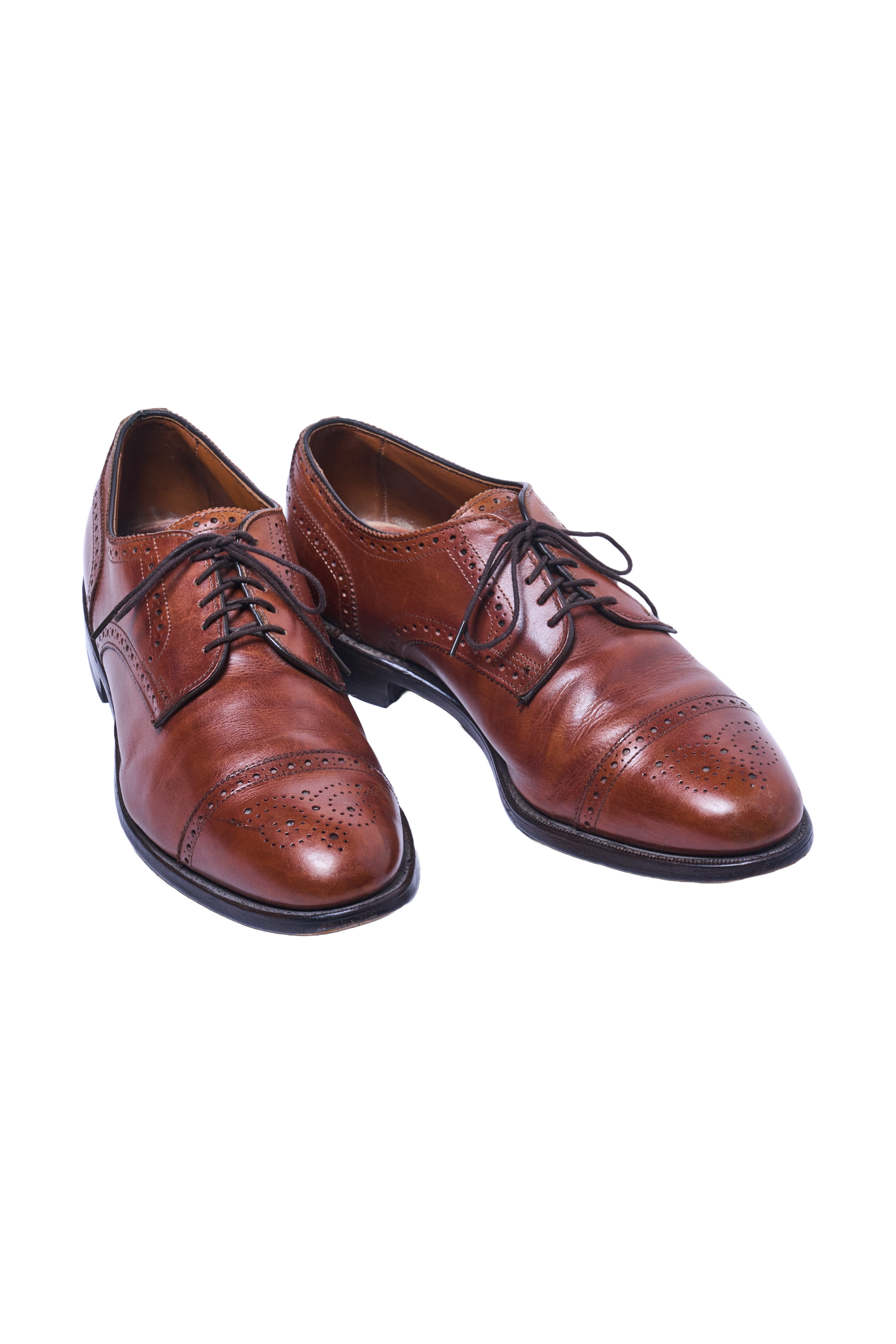 Allen Edmonds ブラウン レザーシューズ1990年代 美品 ALLEN EDMONDSレザーシューズ（チェスナット）