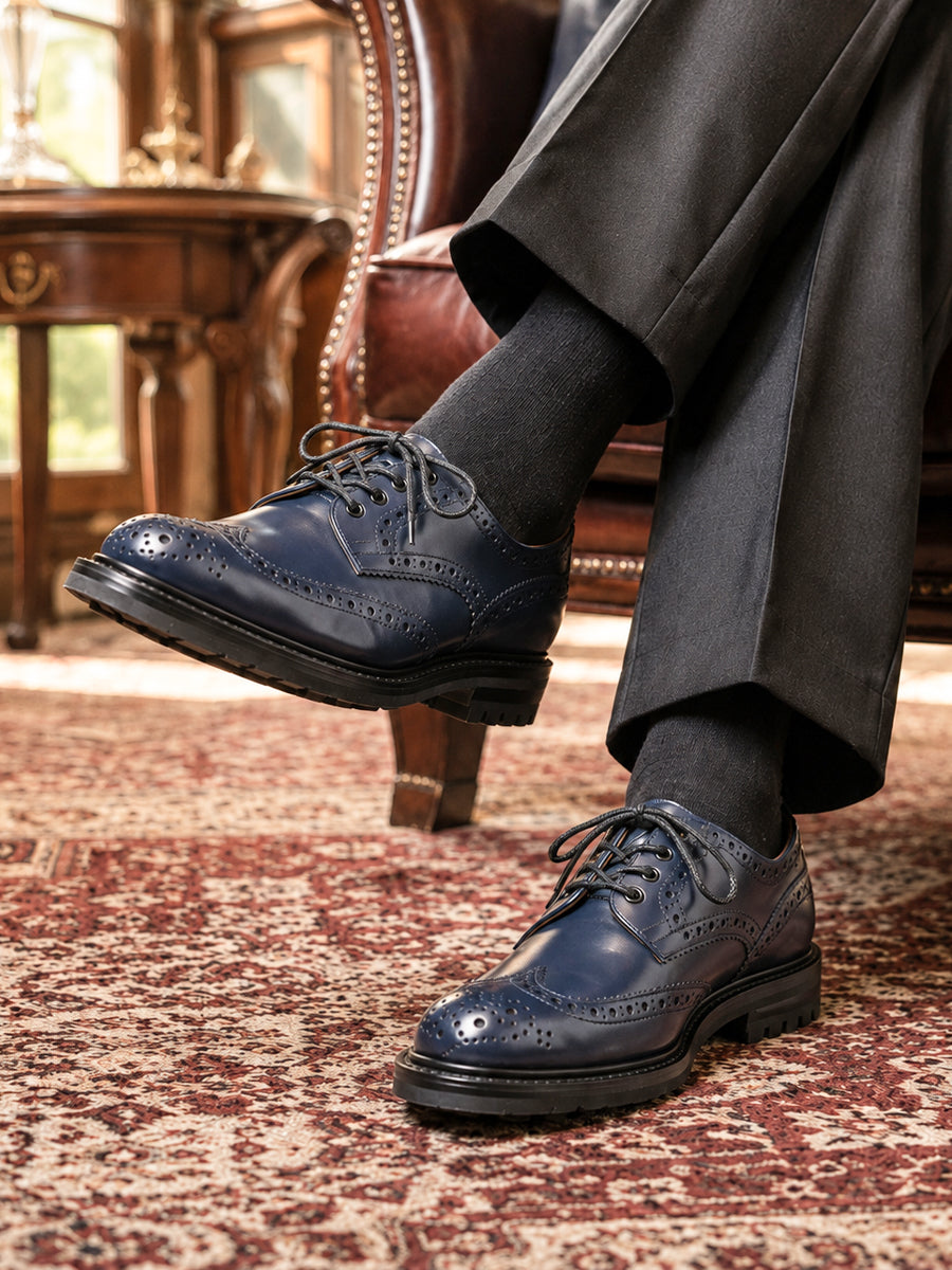 別注【Tricker’s × 2nd】「名品ネイビー」トリッカーズ不朽の名作 BOURTON（バートン） NAVY CALF【2027年1月25日頃出荷】