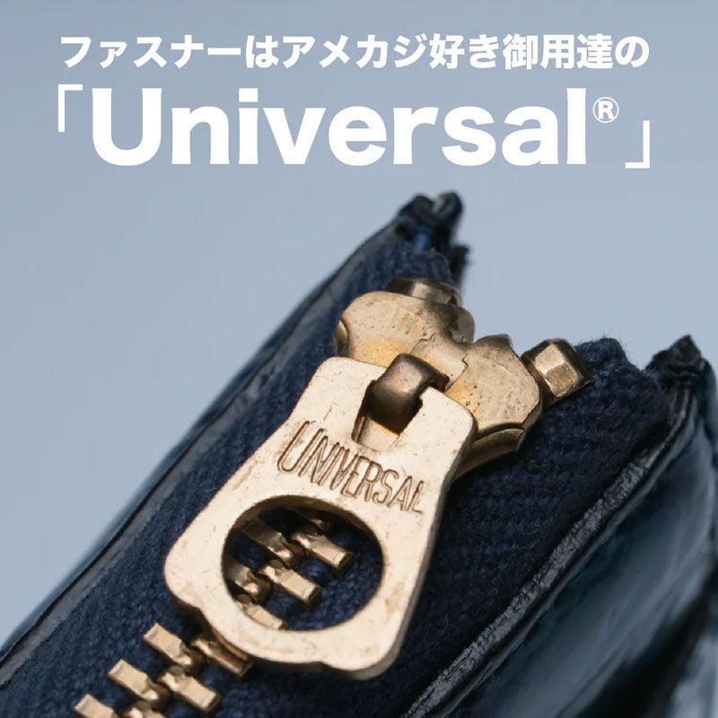 手染めデニム★持ち手付きチャーム★革タグ 池田工芸 ×GUILDTOKYO× Lightning 『手染めデニム』クロコダイル「 L字