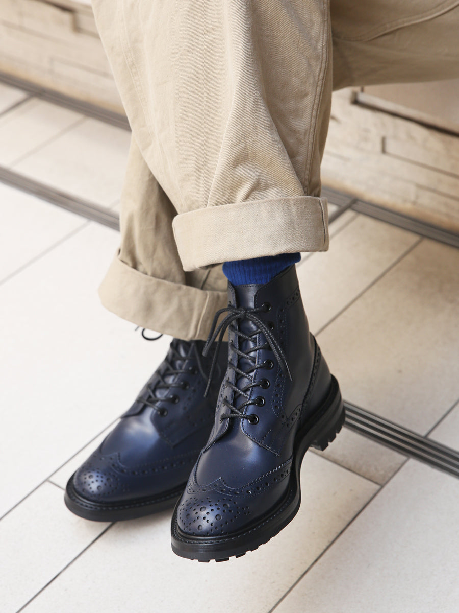おすすめのメンズ革ブーツは【Tricker’s × 2nd】の「STOW NAVY CALF」