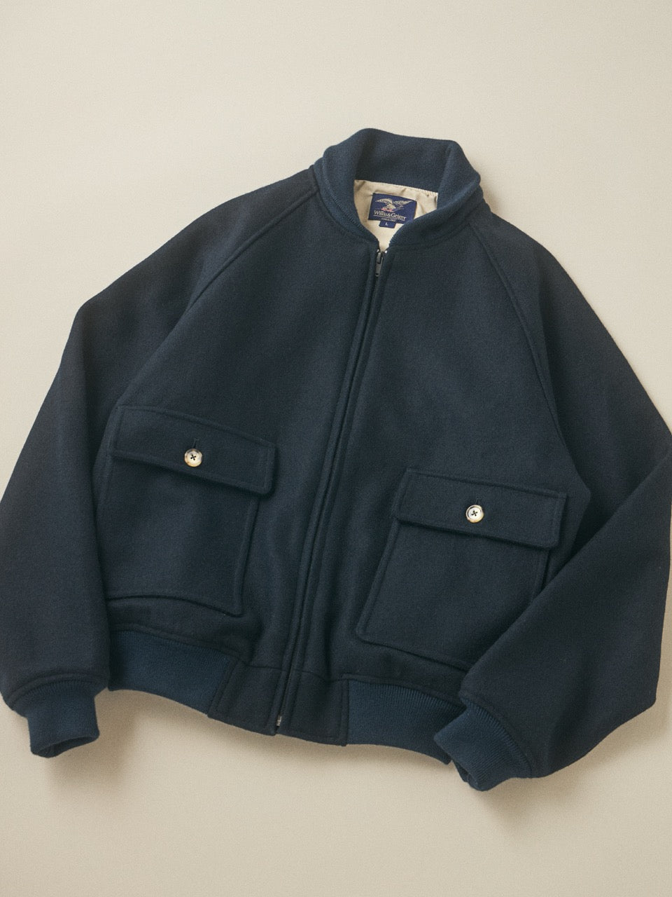 【超希少】kolor 17A/W メルトンウールジャケット ネイビー 超希少】kolor 17A/W メルトンウールジャケット ネイビー 楽天