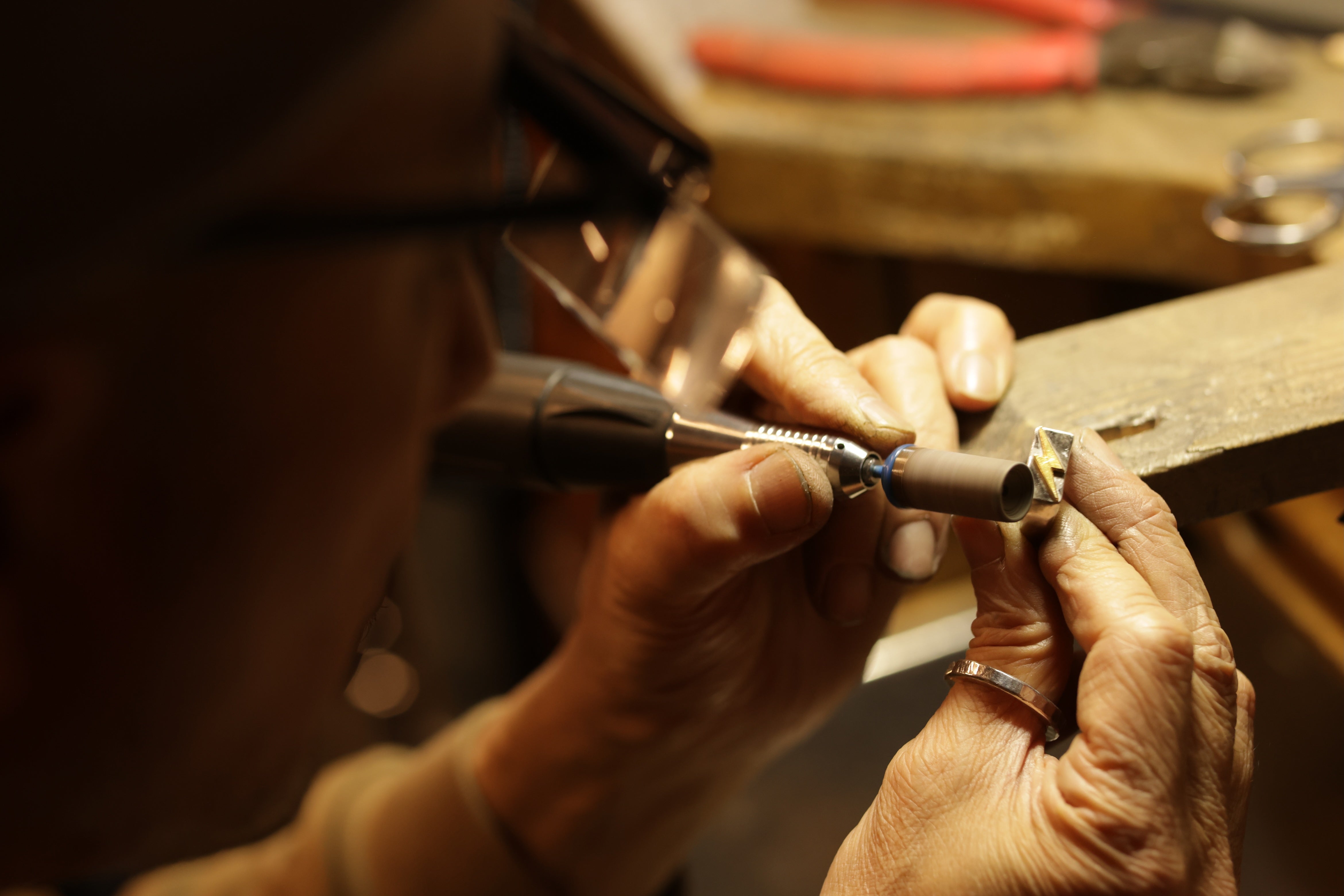 four seven nine × Lightning 【PURE METAL RING】稲妻モチーフ／純銀×純金 別注モデル