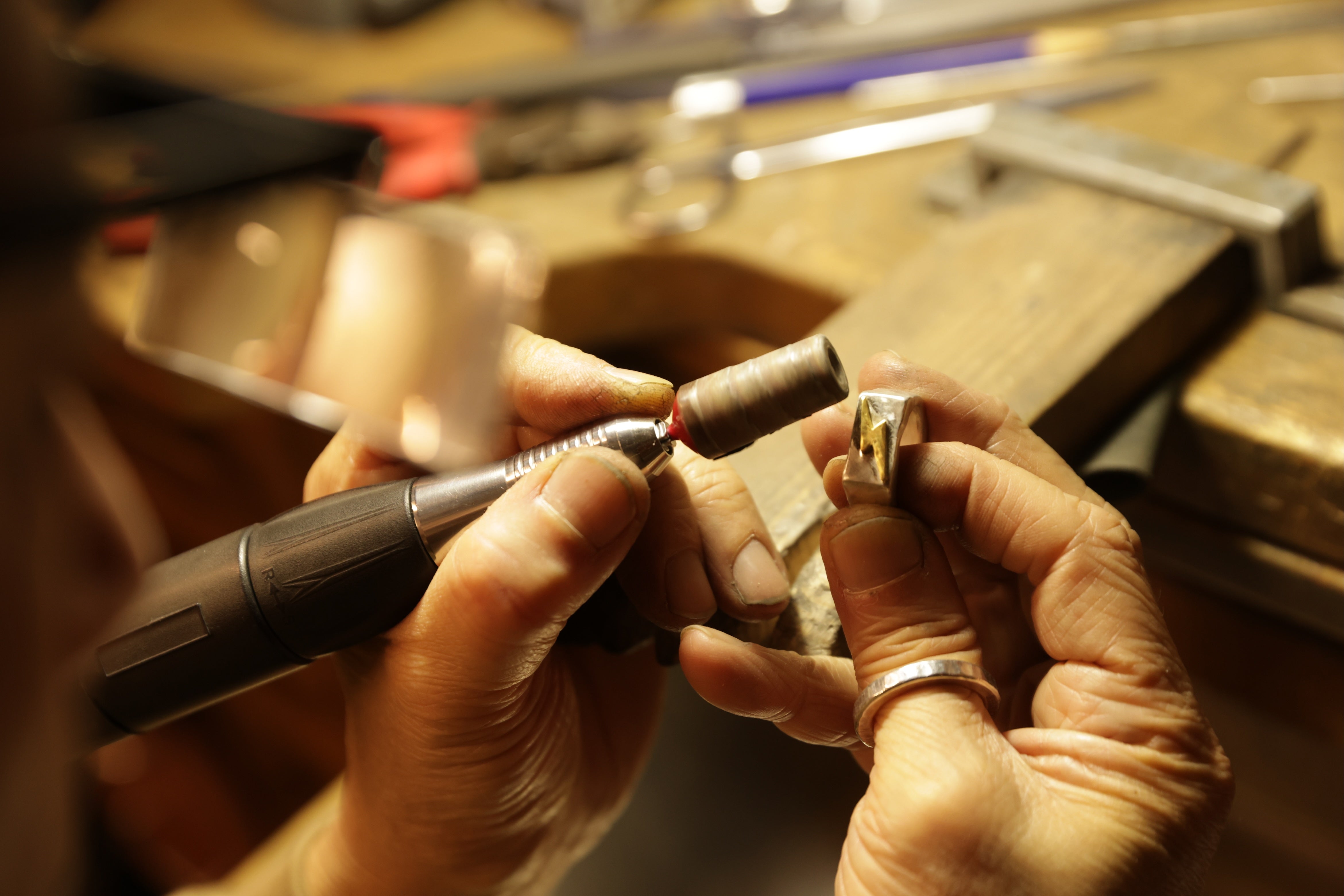 four seven nine × Lightning 【PURE METAL RING】稲妻モチーフ／純銀×純金 別注モデル