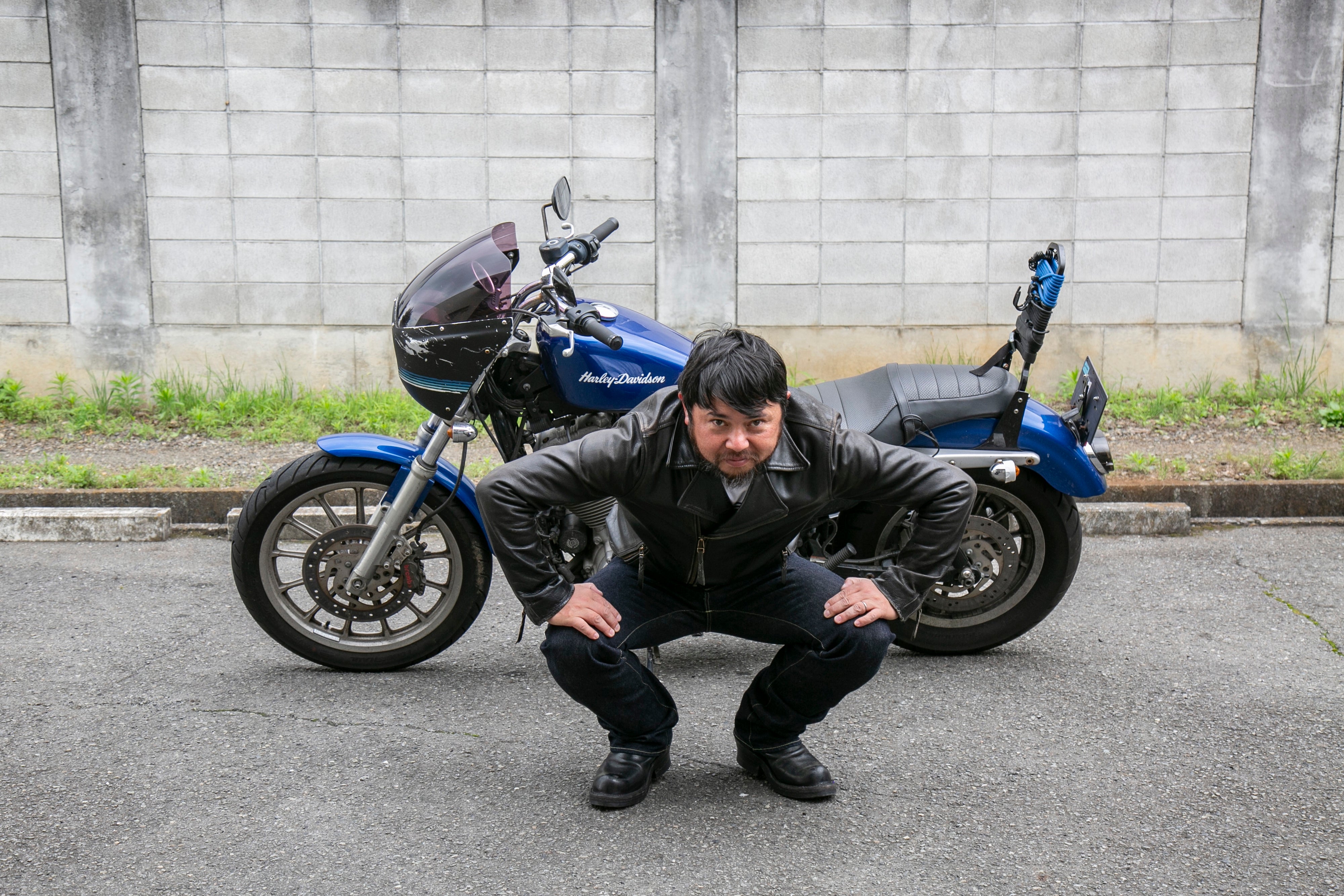 IRON HEART × CLUB HARLEY 14ozセルビッチデニム ブーツカットジーンズ