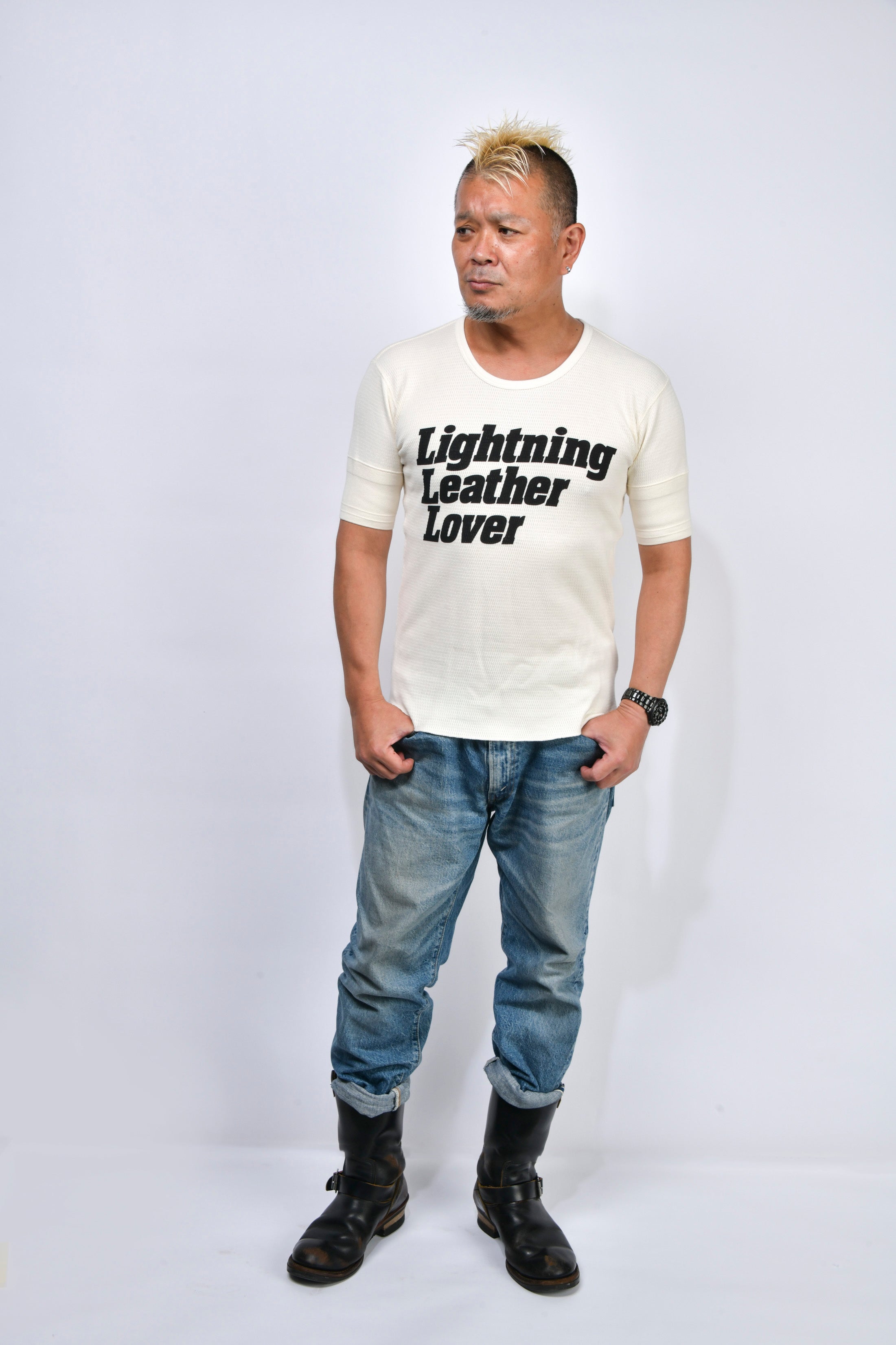 Lightning Leather Lover Tシャツ ハニカムサーマル