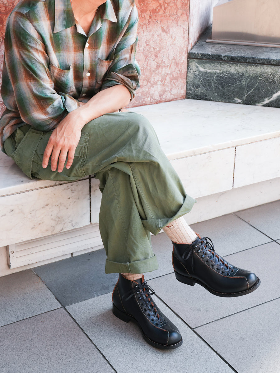 別注【Lightning × The 2 Monkeys】RANDONNÈE（ランドネ） 茶芯 leather boots 【5月17日頃出荷】