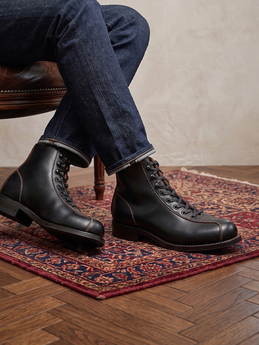 別注【Lightning × The 2 Monkeys】RANDONNÈE（ランドネ） 茶芯 leather boots 【5月17日頃出荷】