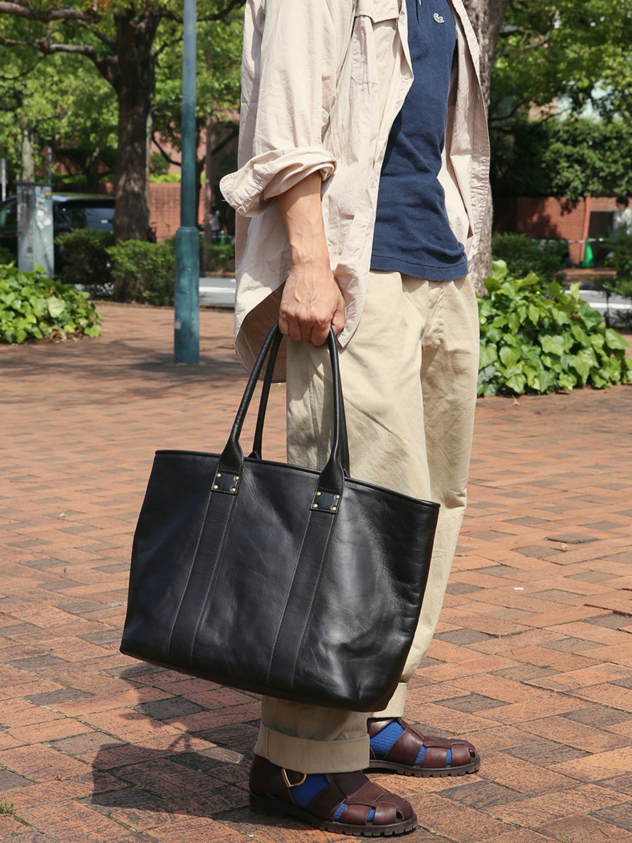 池田工芸 × Lightning T-core Leather Lover Tote Bag 茶芯ホースハイドビッグトート【12月10日頃出荷】