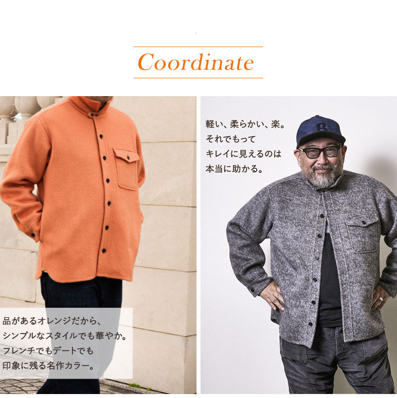 エレガントリバーウールCPOシャツ Lightning YUKA EDITION