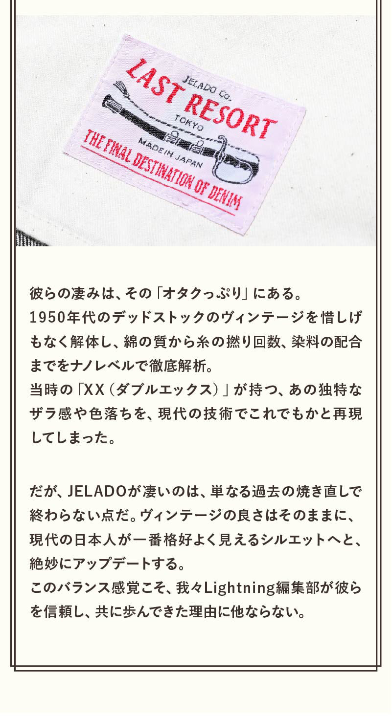 JELADO×Lightning　デニムトラッカーキャップ【7月21日頃出荷】