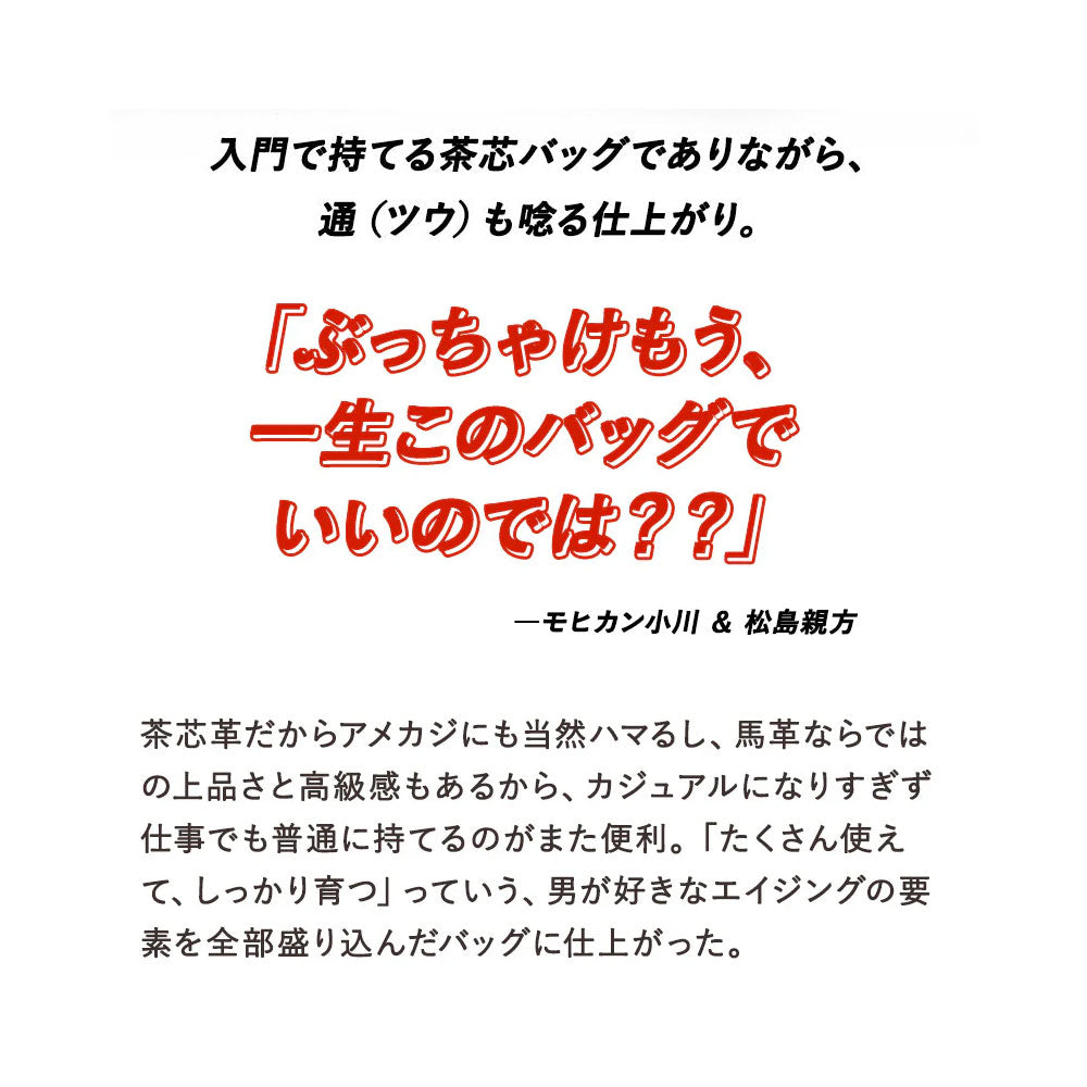 池田工芸 × Lightning 純国産「茶芯」ホースハイド T-Core Leather Lover Helmet Bag【公式オンライン限定】【8月24日頃出荷】