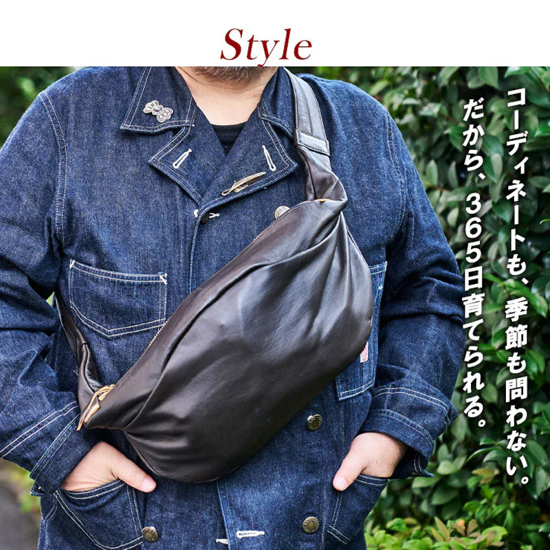 池田工芸 × Lightning 純国産「茶芯」ホースハイド バディバッグ【公式オンライン限定】【8月24日頃出荷】