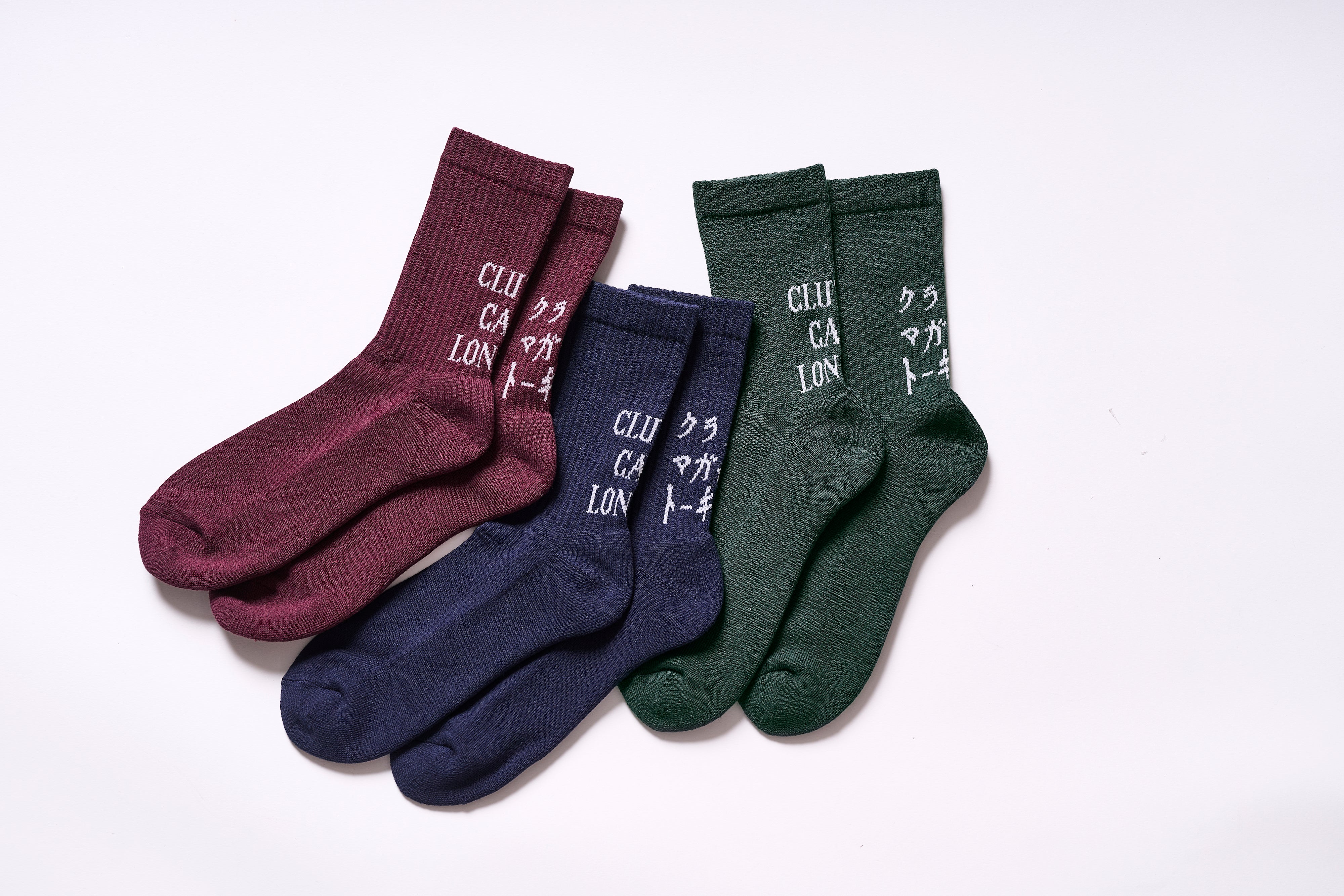 CLUTCH Magazine x CLUTCH CAFE x ROSTER SOX オリジナルロゴソックス ＜ネイビー＞