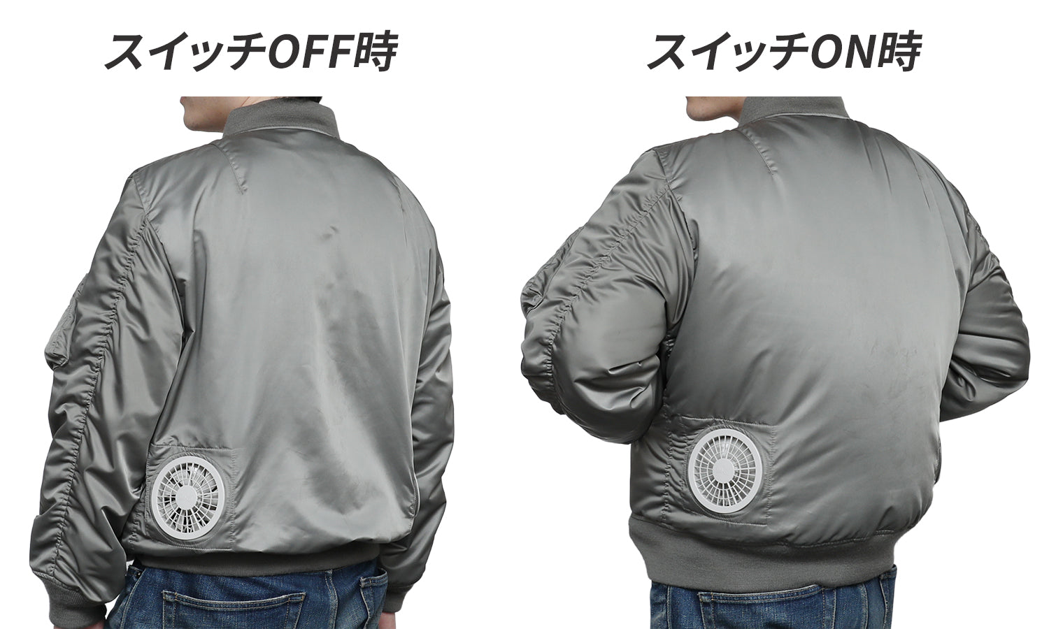 【MA-1×空調服(R)】ファン付きMA-1(MA-FAN)（Lightning×YUKA EDITION）【8月7日頃出荷】