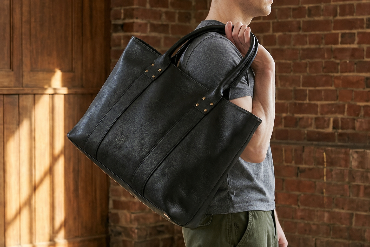 池田工芸 × Lightning T-core Leather Lover Tote Bag 茶芯ホースハイドビッグトート【11月9日頃出荷】