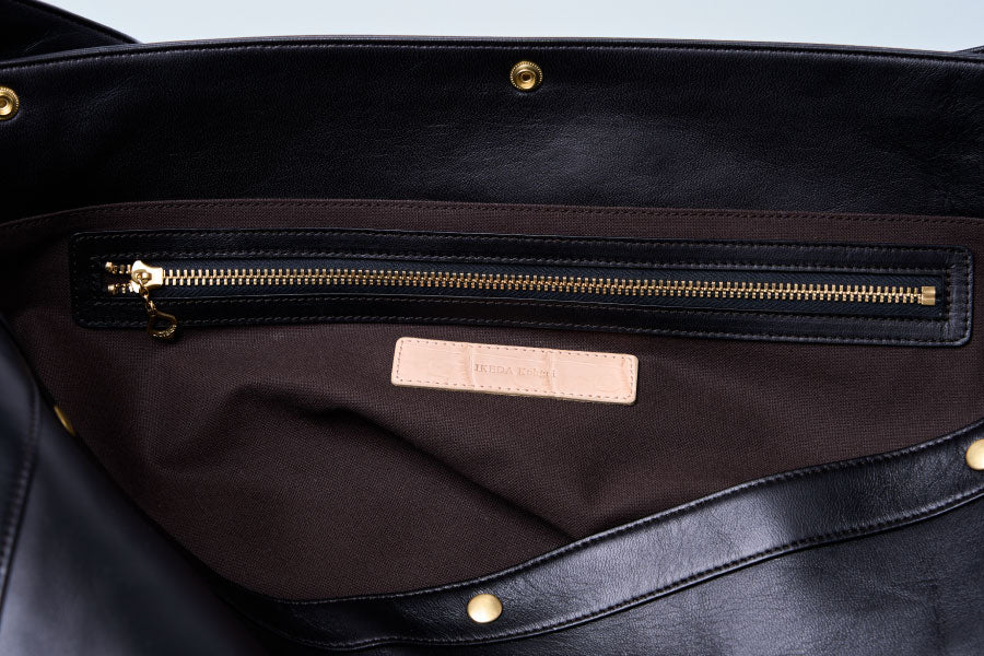 池田工芸 × Lightning RED T-core Leather Lover Newspaper Bag 「赤茶
