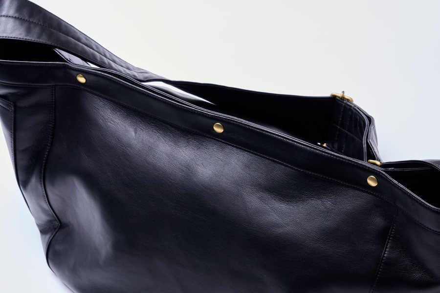 池田工芸 × Lightning RED T-core Leather Lover Newspaper Bag 「赤茶芯」ニュースペーパーバッグ【11月19日頃出荷】